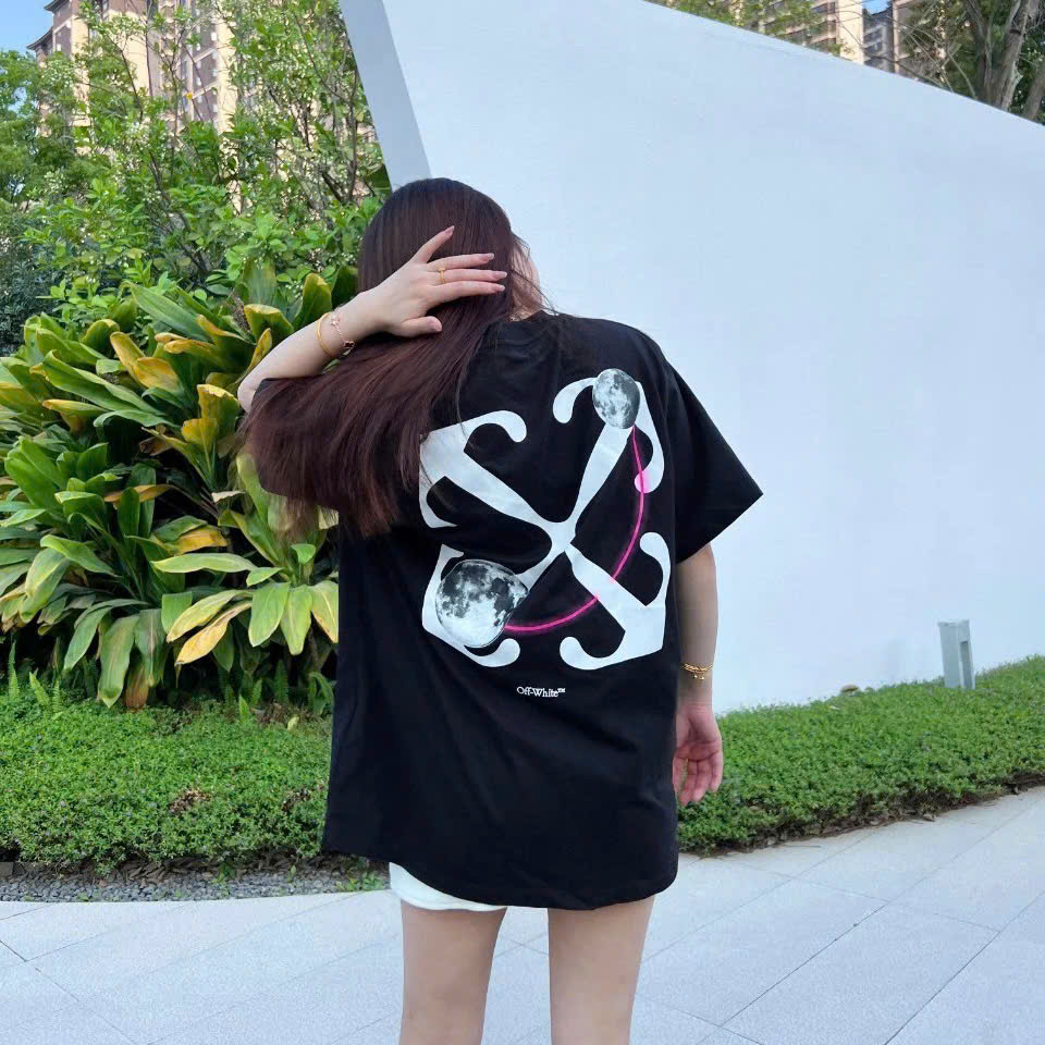 ÁO THUN OFF WHITE OW DOUBLE MOON (BLACK)
