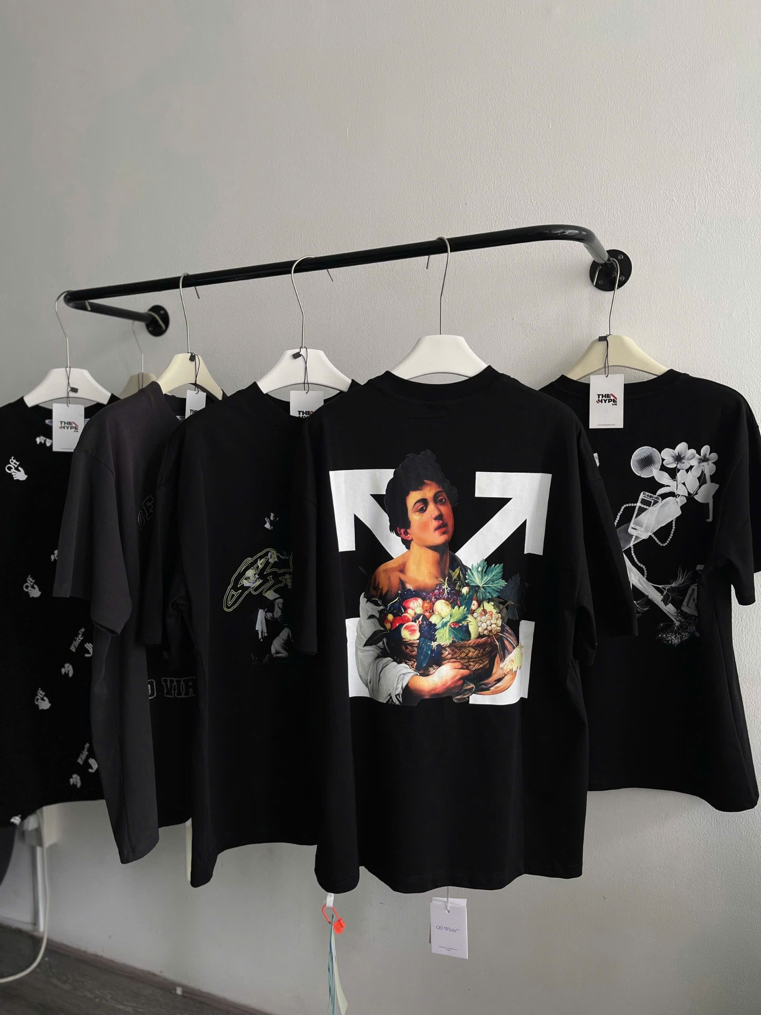 ÁO THUN OFF WHITE OW SCAN ARROW (BLACK)