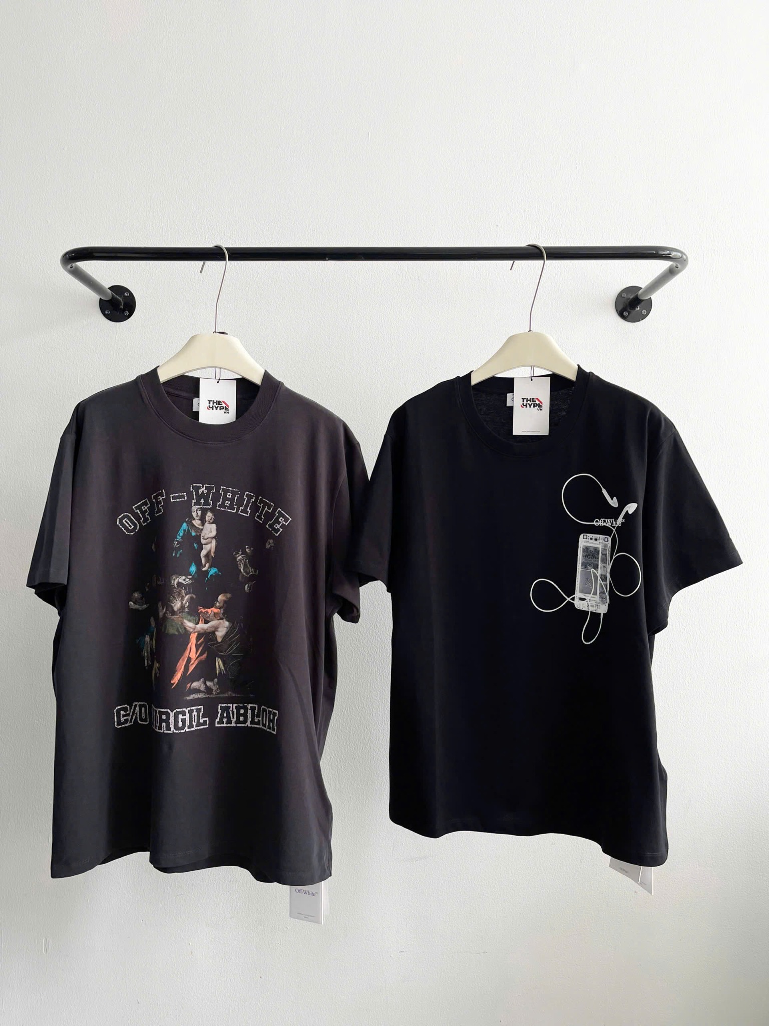 ÁO THUN OFF WHITE OW SCAN ARROW (BLACK)