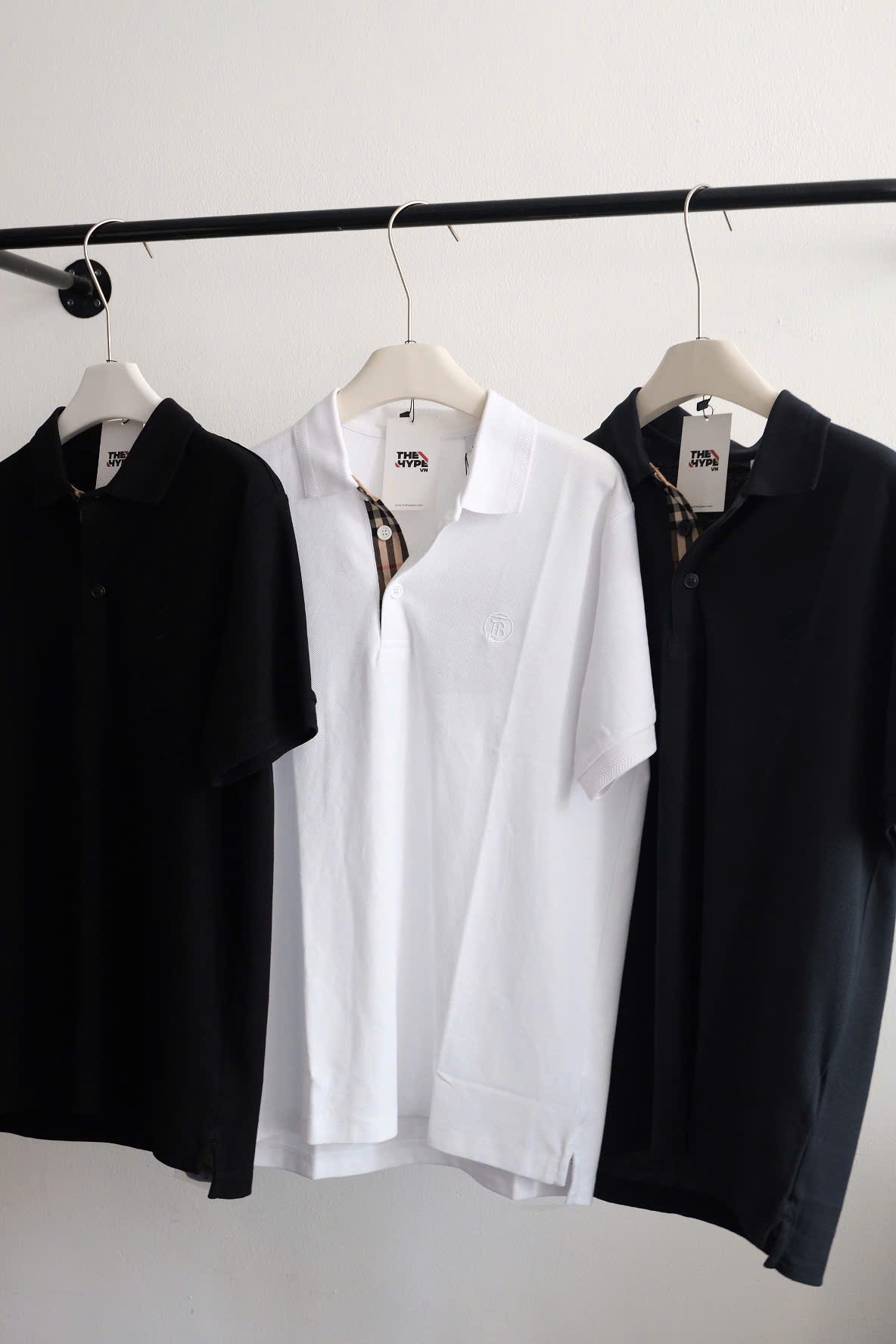 ÁO POLO BURBERRY BBR CIRCLE LOGO EMBROIDERED (WHITE)