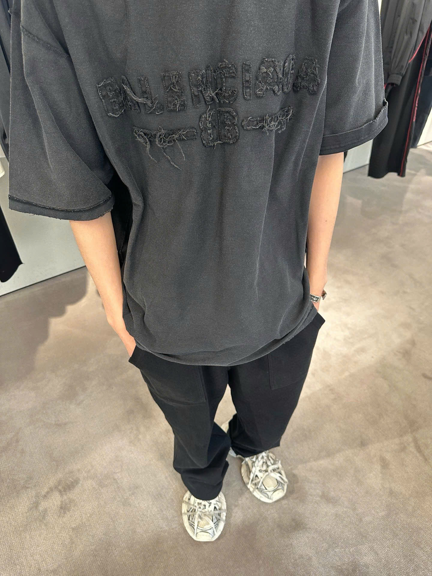 ÁO THUN BALENCIAGA BLCG INSIDE OUT (BLACK)