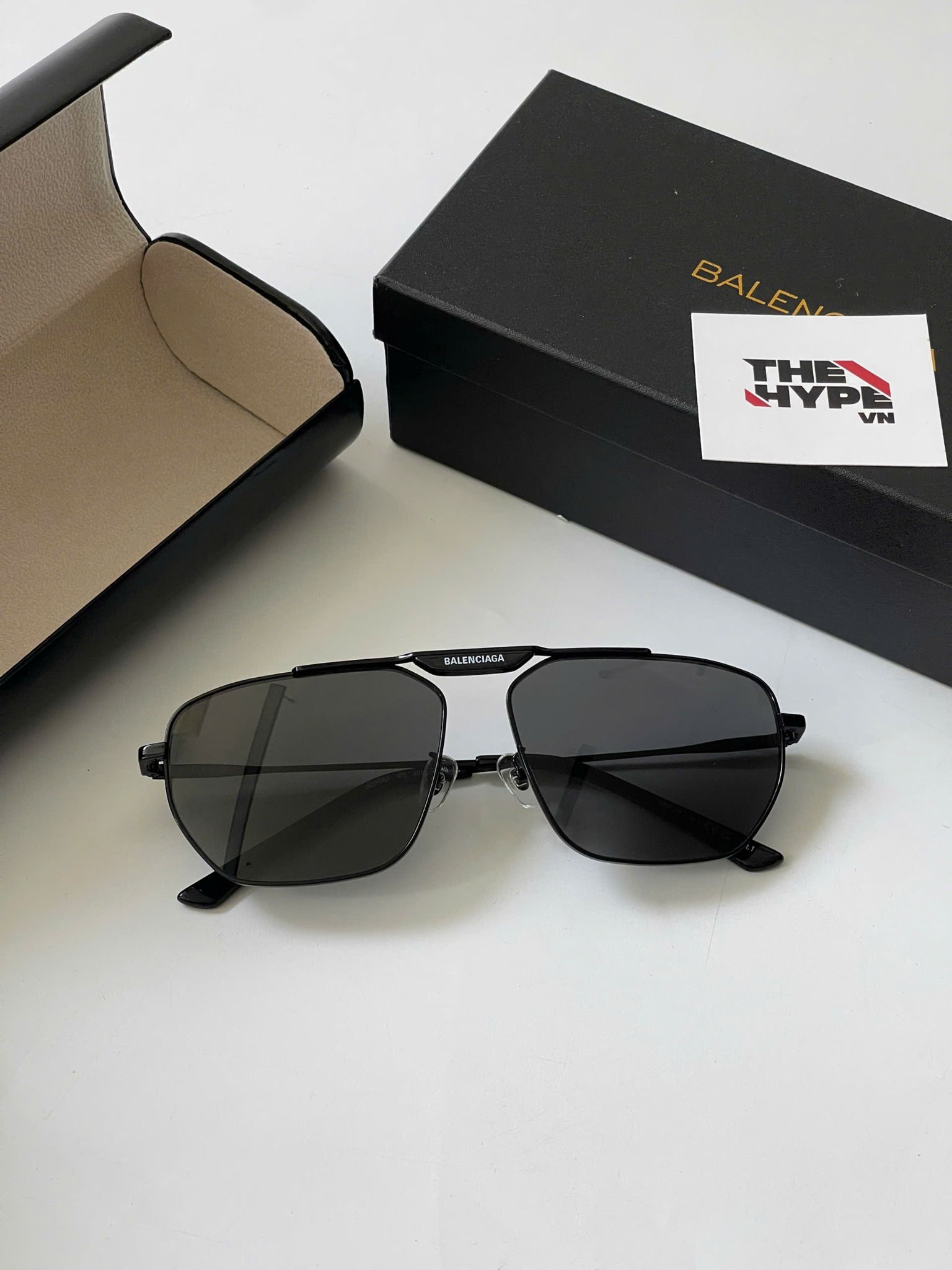 KÍNH BALENCIAGA BLCG BB0298SM AVIATOR (BLACK)