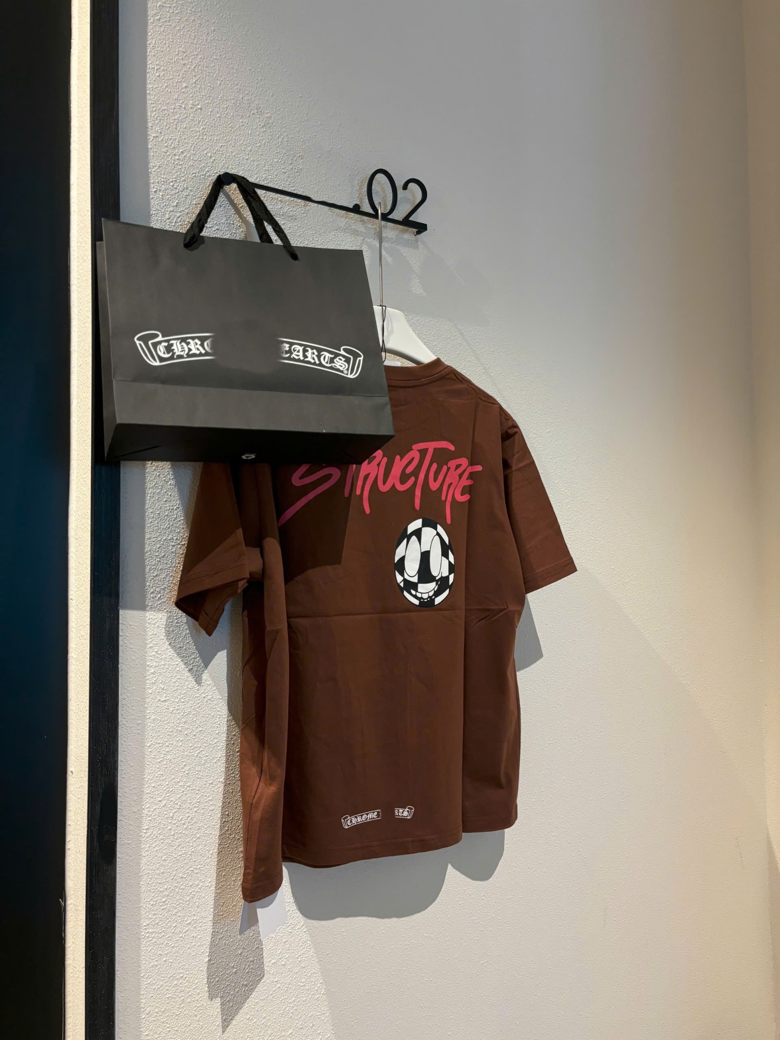 ÁO THUN CHROME HEARTS CH MATTY BOY STRUCTURE (BROWN)