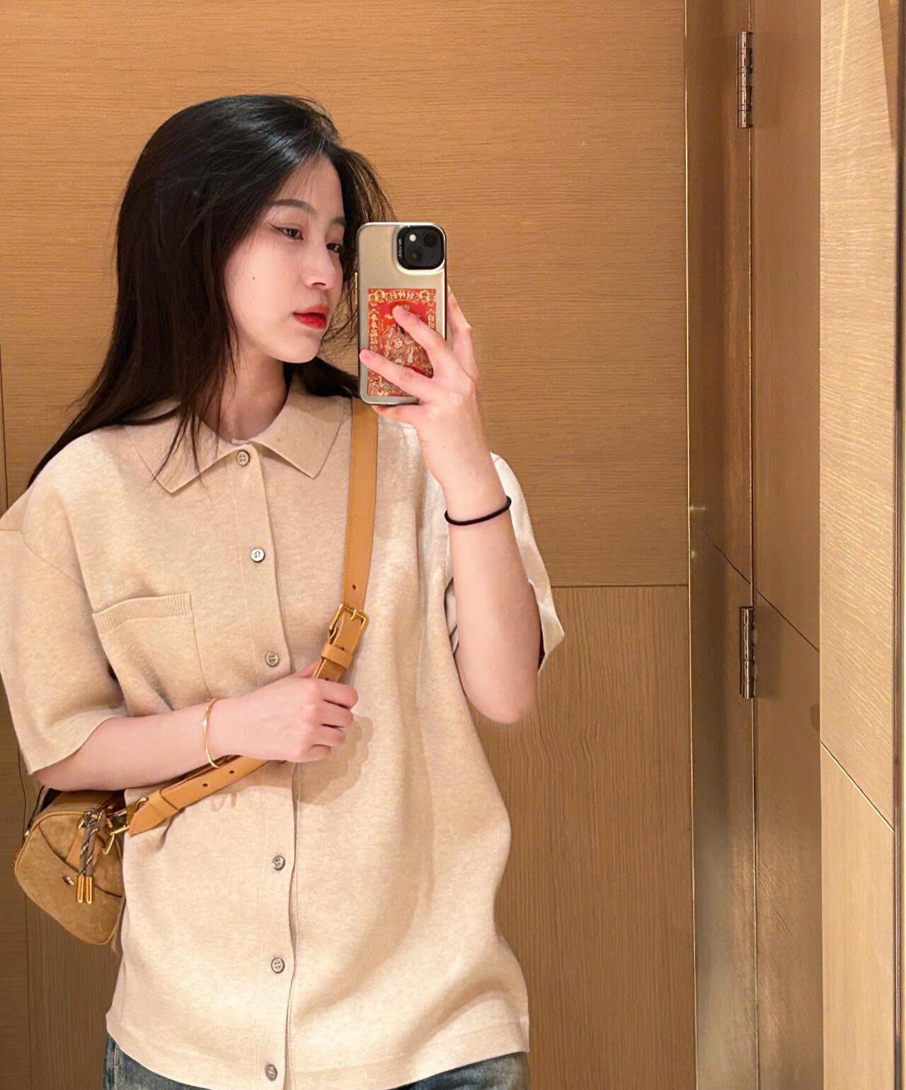 ÁO SƠ MI LOUIS VUITTON LV POINTELLE (BEIGE)