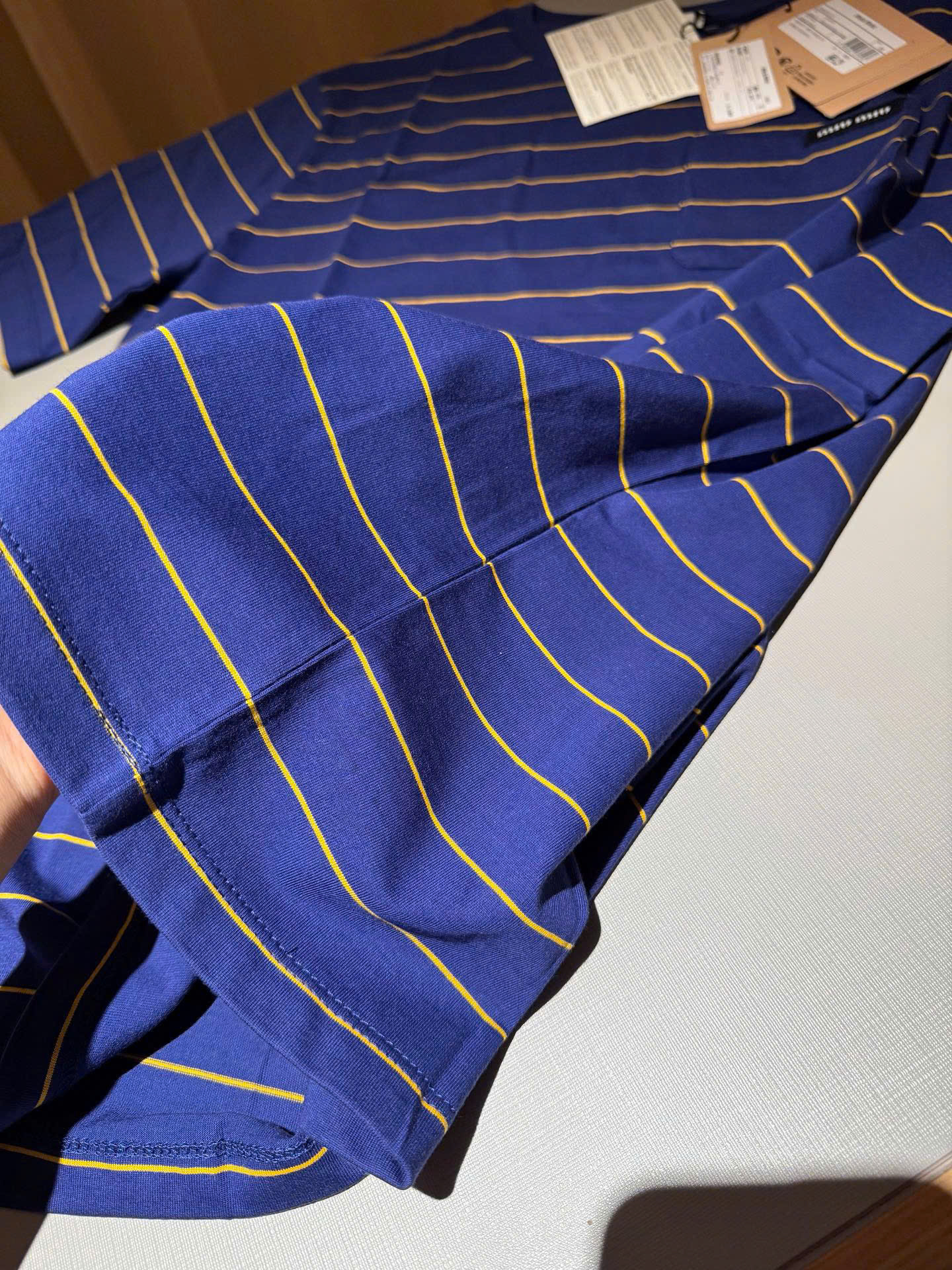 ÁO THUN MIU MIU JERSEY STRIPE (BLUE)