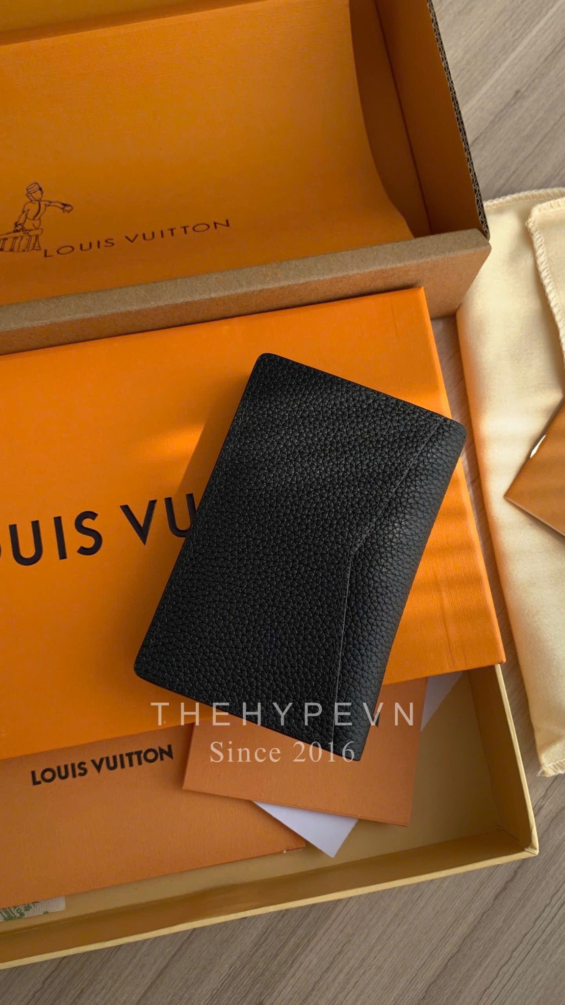 LOUIS VUITTON CARD HOLDER - Ví Đựng Card Pocket Organizer (Black) [Mirror Quality]