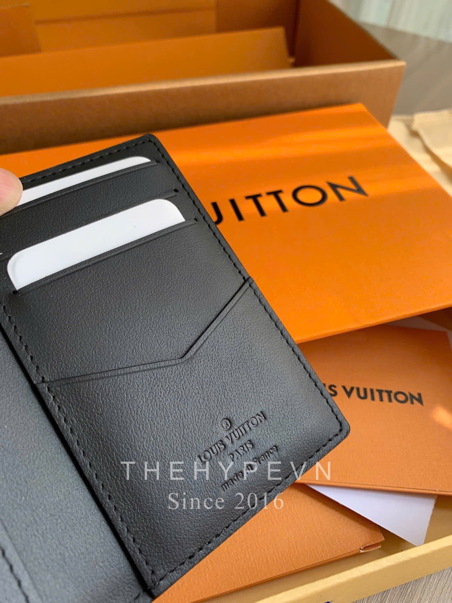 LOUIS VUITTON CARD HOLDER - Ví Đựng Card Pocket Organizer (Black) [Mirror Quality]