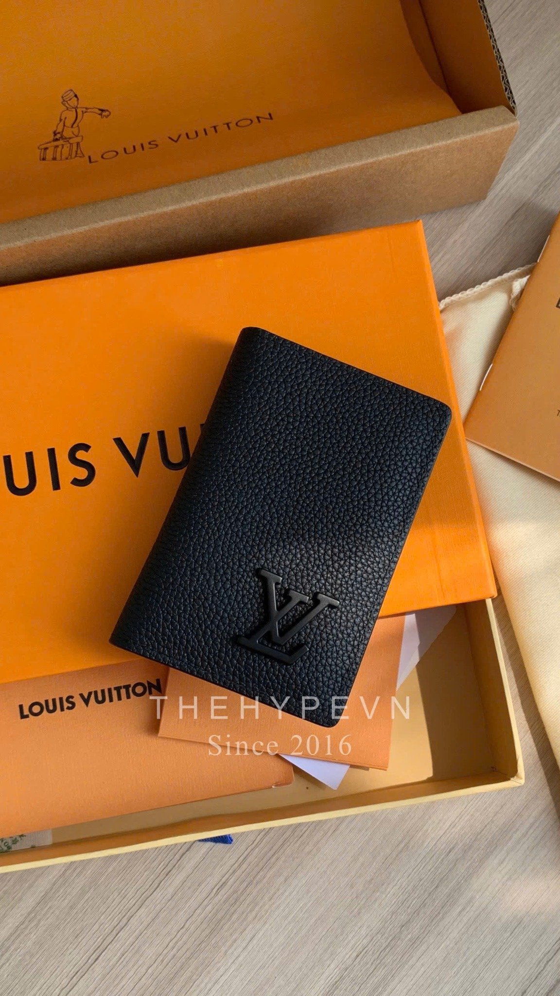 LOUIS VUITTON CARD HOLDER - Ví Đựng Card Pocket Organizer (Black) [Mirror Quality]