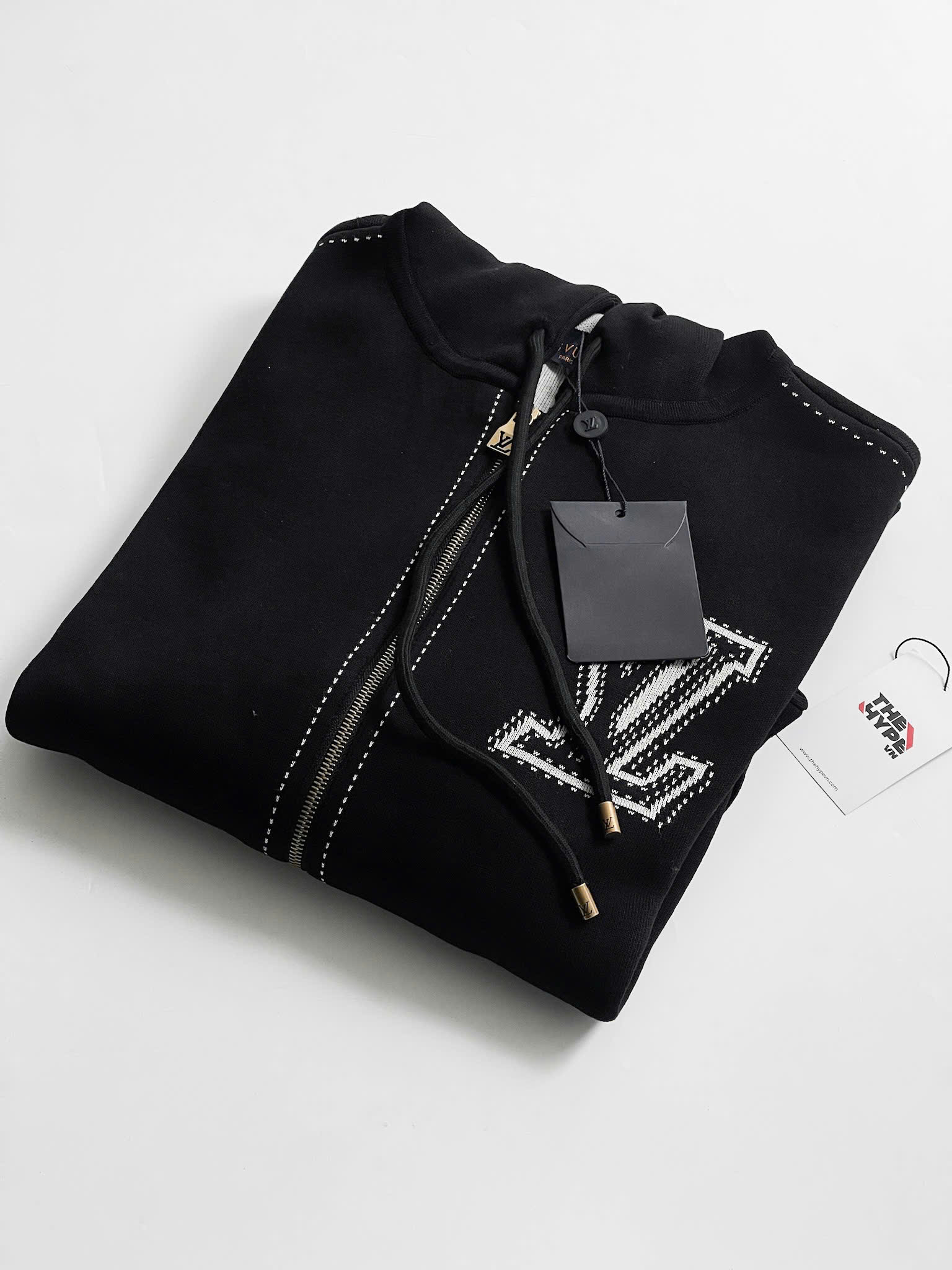 ÁO KHOÁC LOUIS VUITTON LV INTARSIA GRAPHIC ZIP (BLACK)
