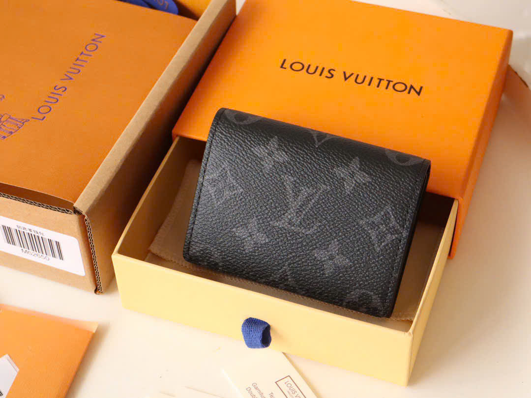 VÍ NGẮN LOUIS VUITTON LV VICTOR MONOGRAM (BLACK)