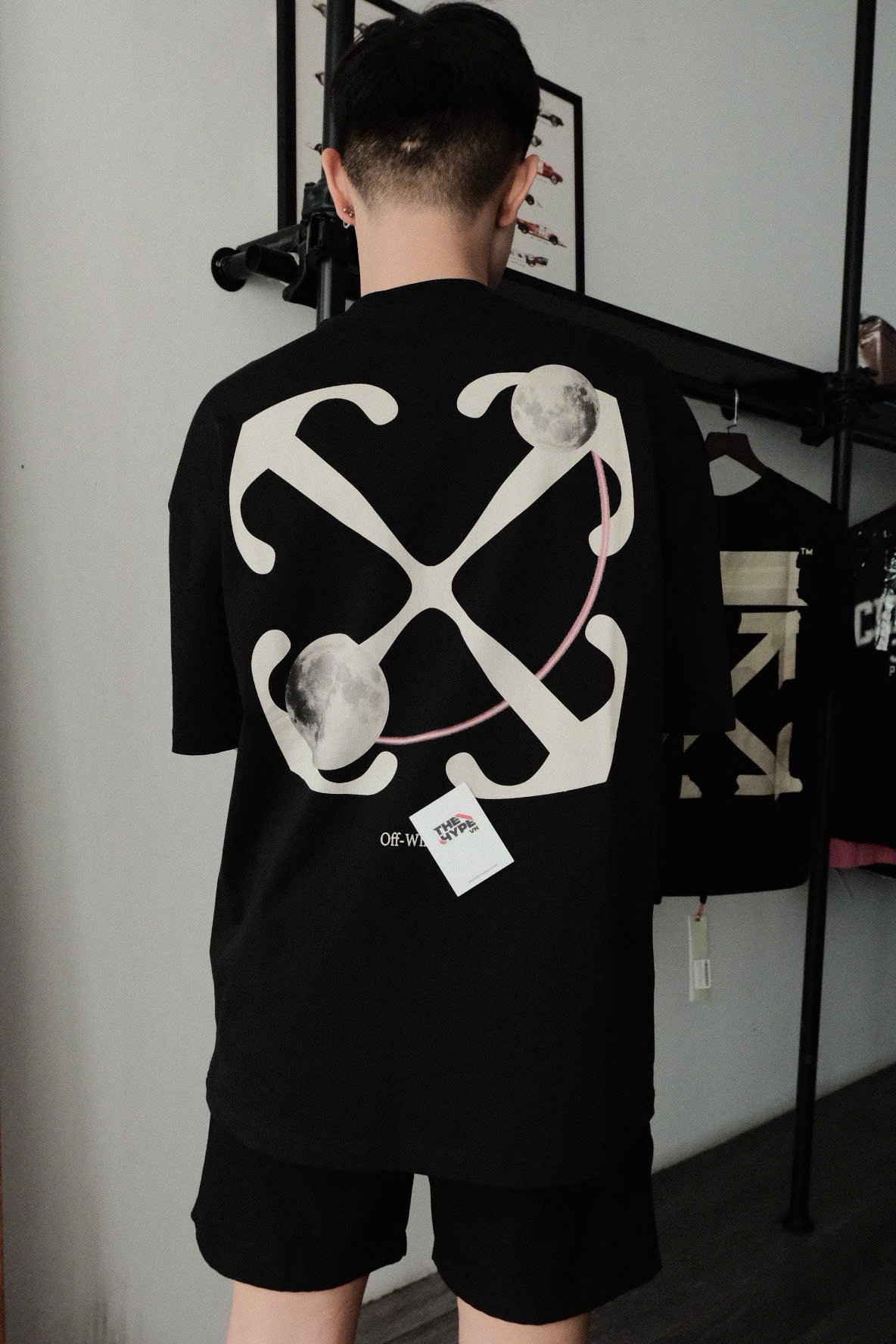 ÁO THUN OFF WHITE OW DOUBLE MOON (BLACK)
