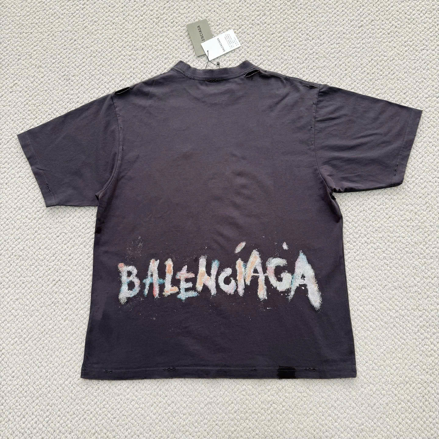ÁO THUN BALENCIAGA BLCG NAIL POLISH (BLACK)