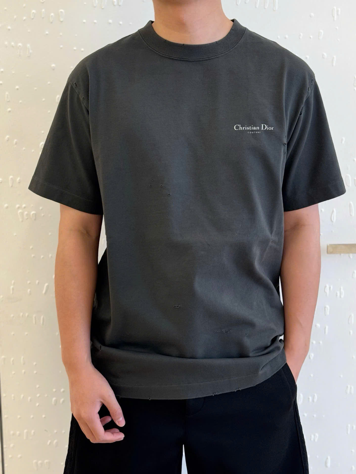 ÁO THUN DIOR LILY OF THE VALLEY (GREY)