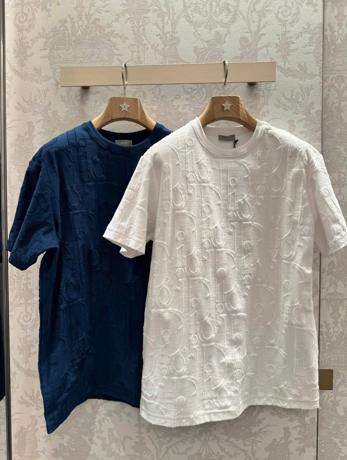 ÁO THUN DIOR OBLIQUE JERSEY COTTON (BLUE)