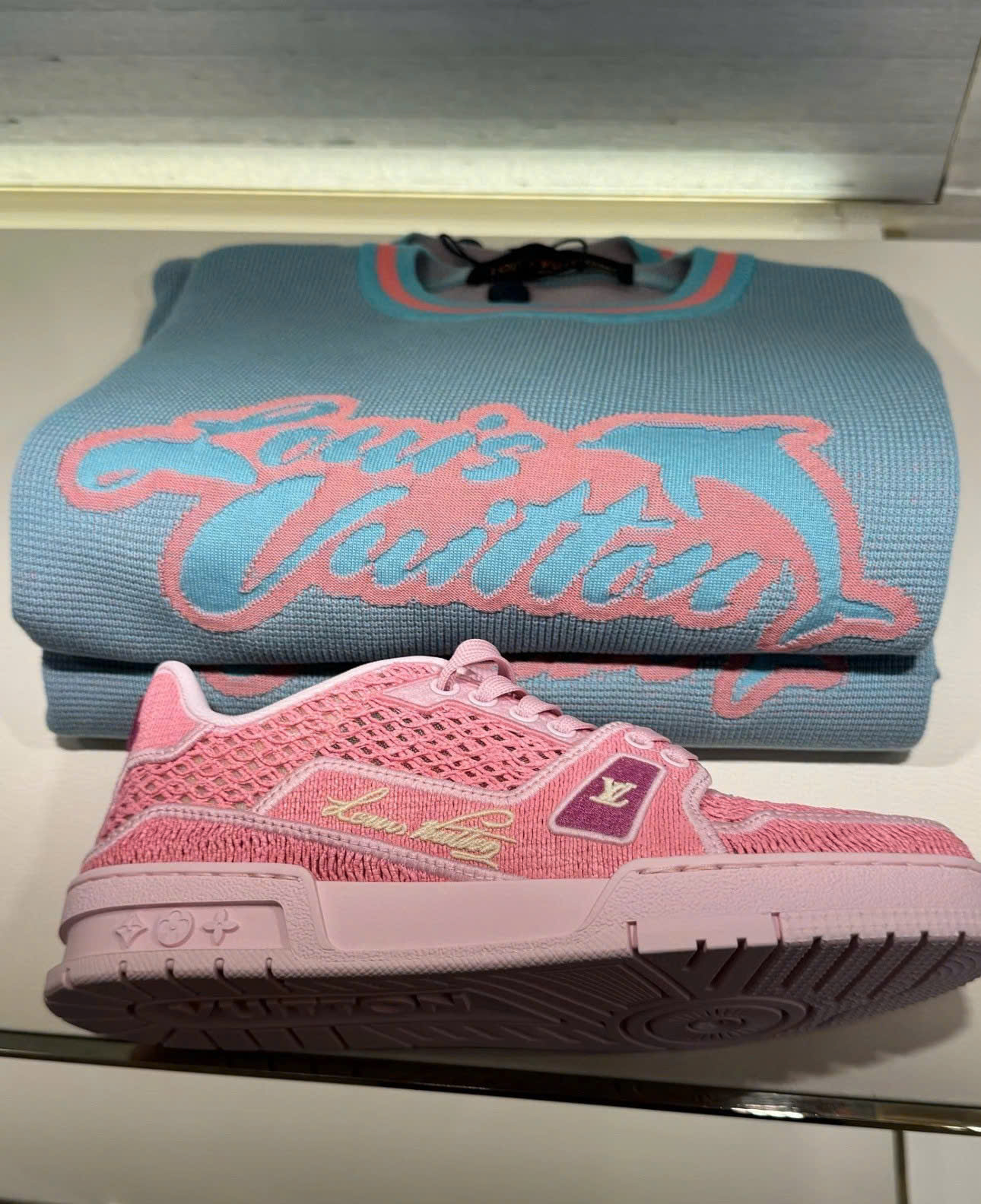ÁO THUN LOUIS VUITTON LV DOLPHINS (BLUE MARINE)