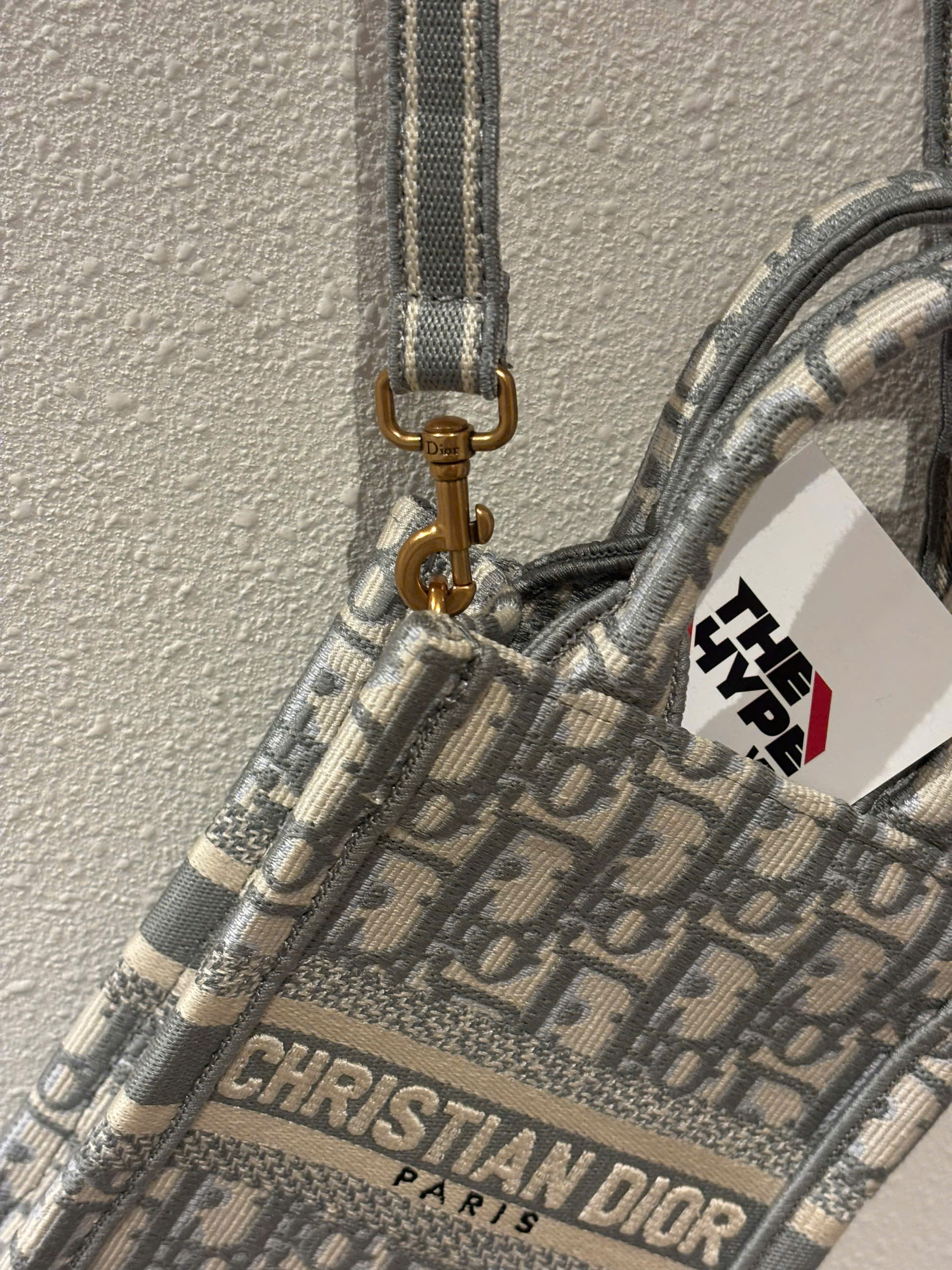 TÚI DIOR VERTICAL BOOK NOTE OBLIQUE (GRAY)