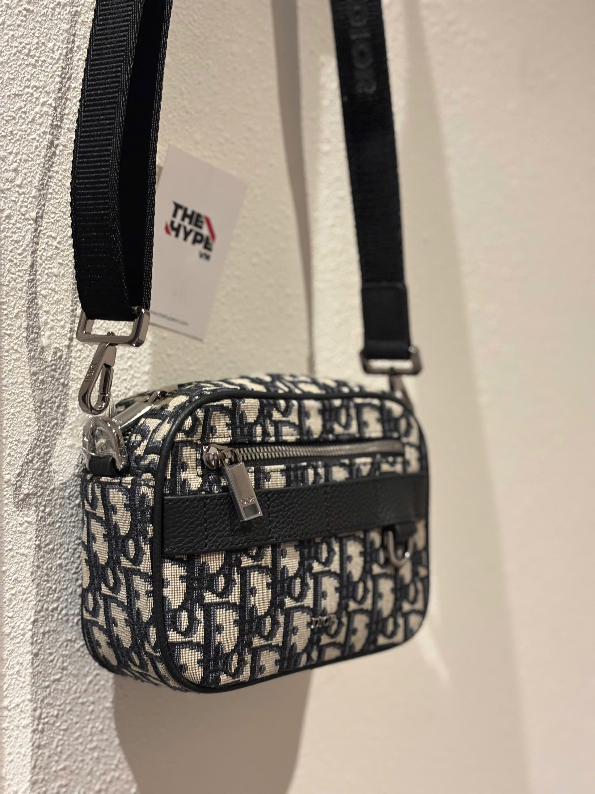 Túi Dior Safari Bag With Strap Oblique Jacquard (Beige) [Mirror Quality]