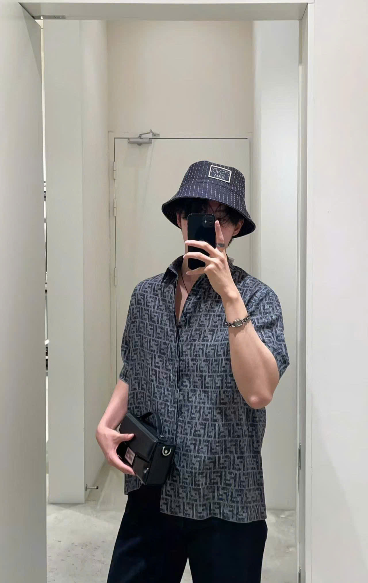 ÁO SƠ MI FENDI DENIM (BLUE)