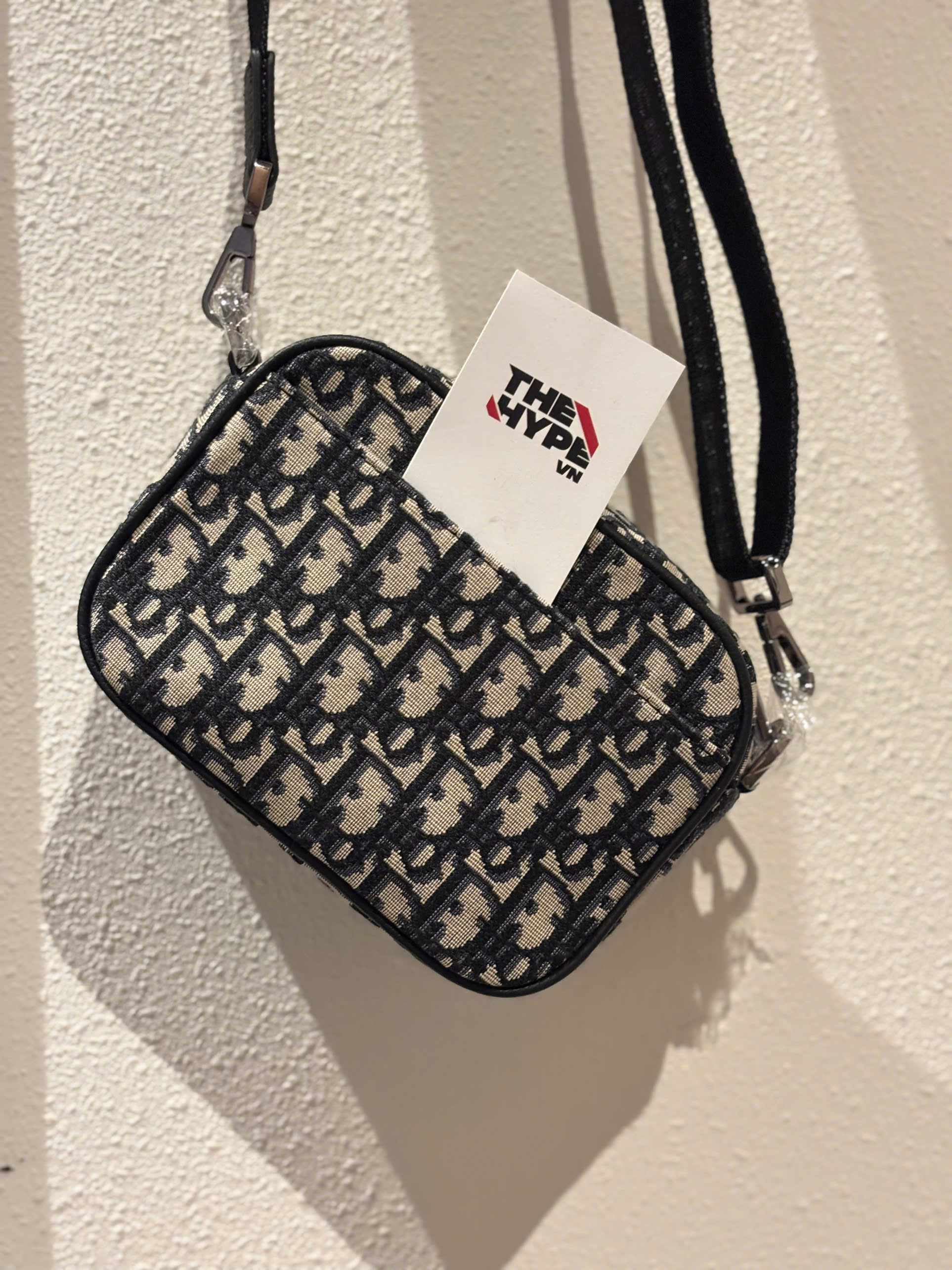 Túi Dior Safari Bag With Strap Oblique Jacquard (Beige) [Mirror Quality]