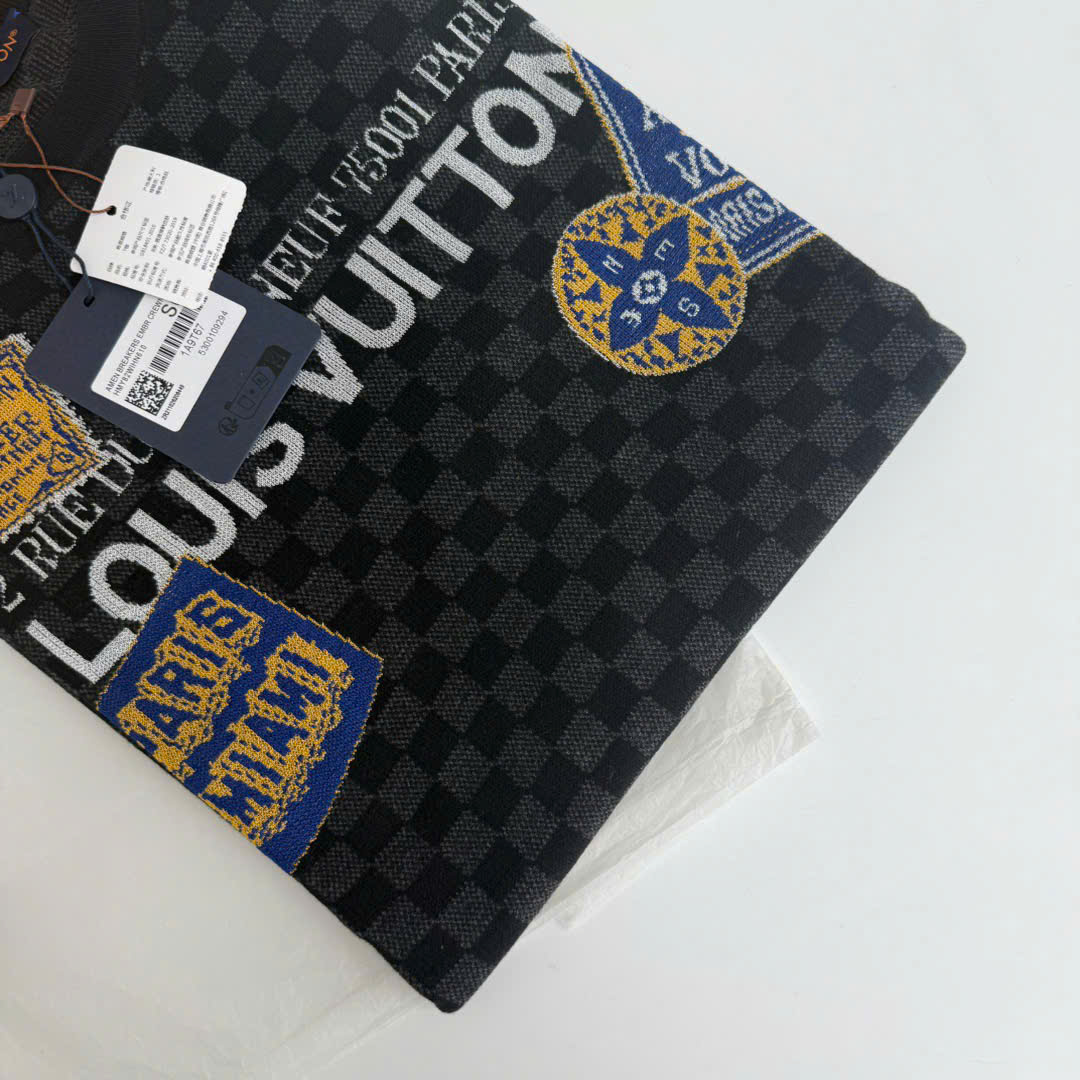 ÁO THUN LOUIS VUITTON LV 75001 PARIS (BLACK)