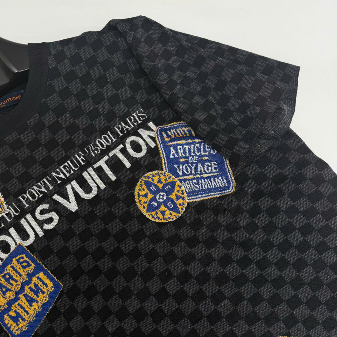 ÁO THUN LOUIS VUITTON LV 75001 PARIS (BLACK)