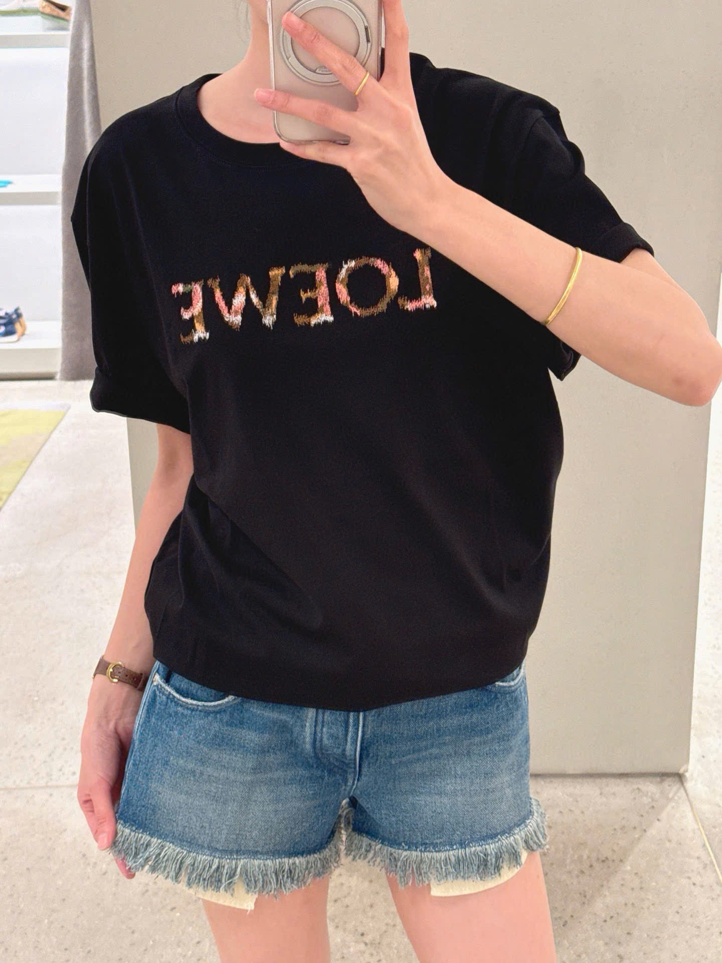 ÁO THUN LOEWE RELAXED FIT (BLACK)