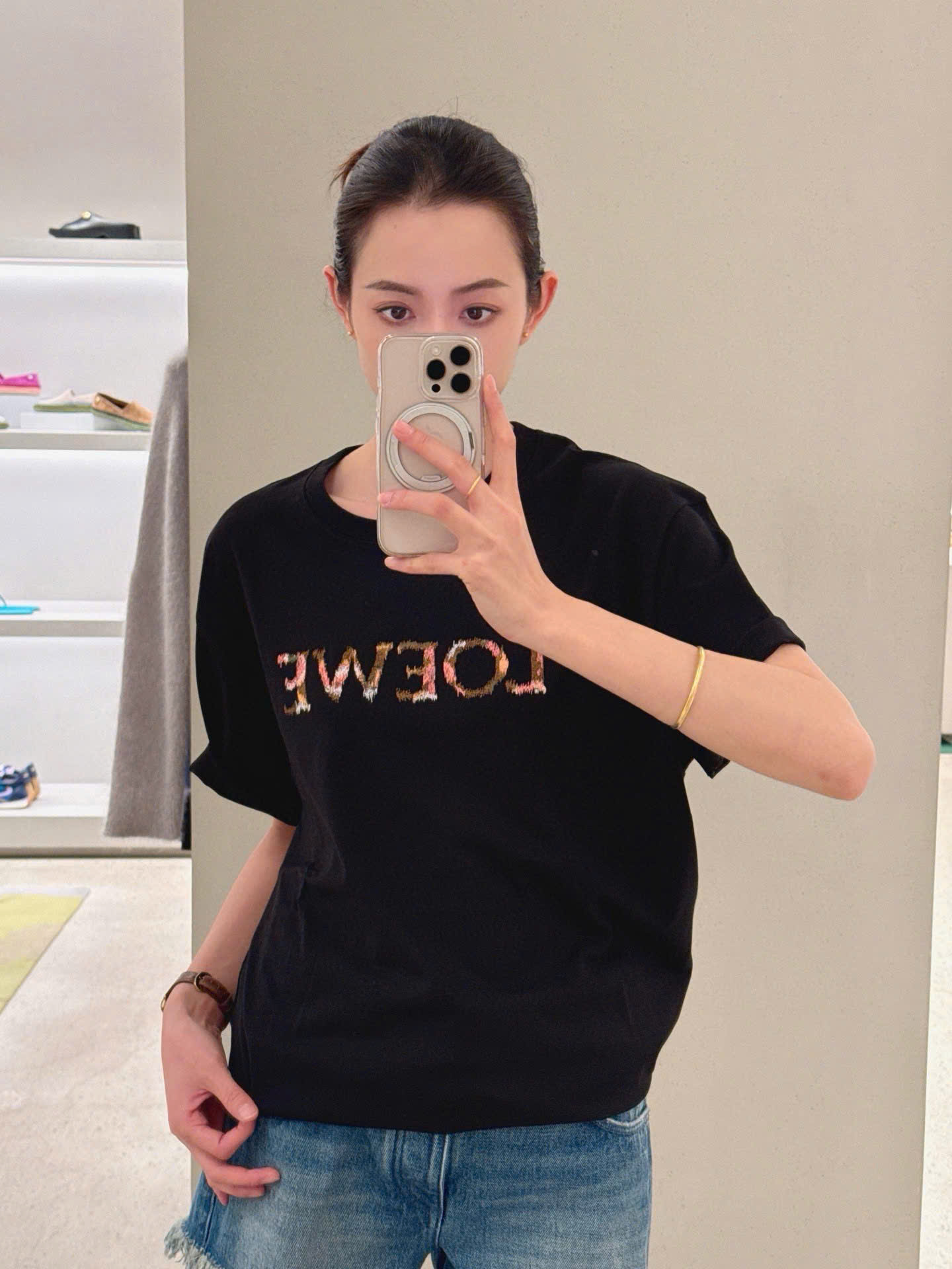 ÁO THUN LOEWE RELAXED FIT (BLACK)