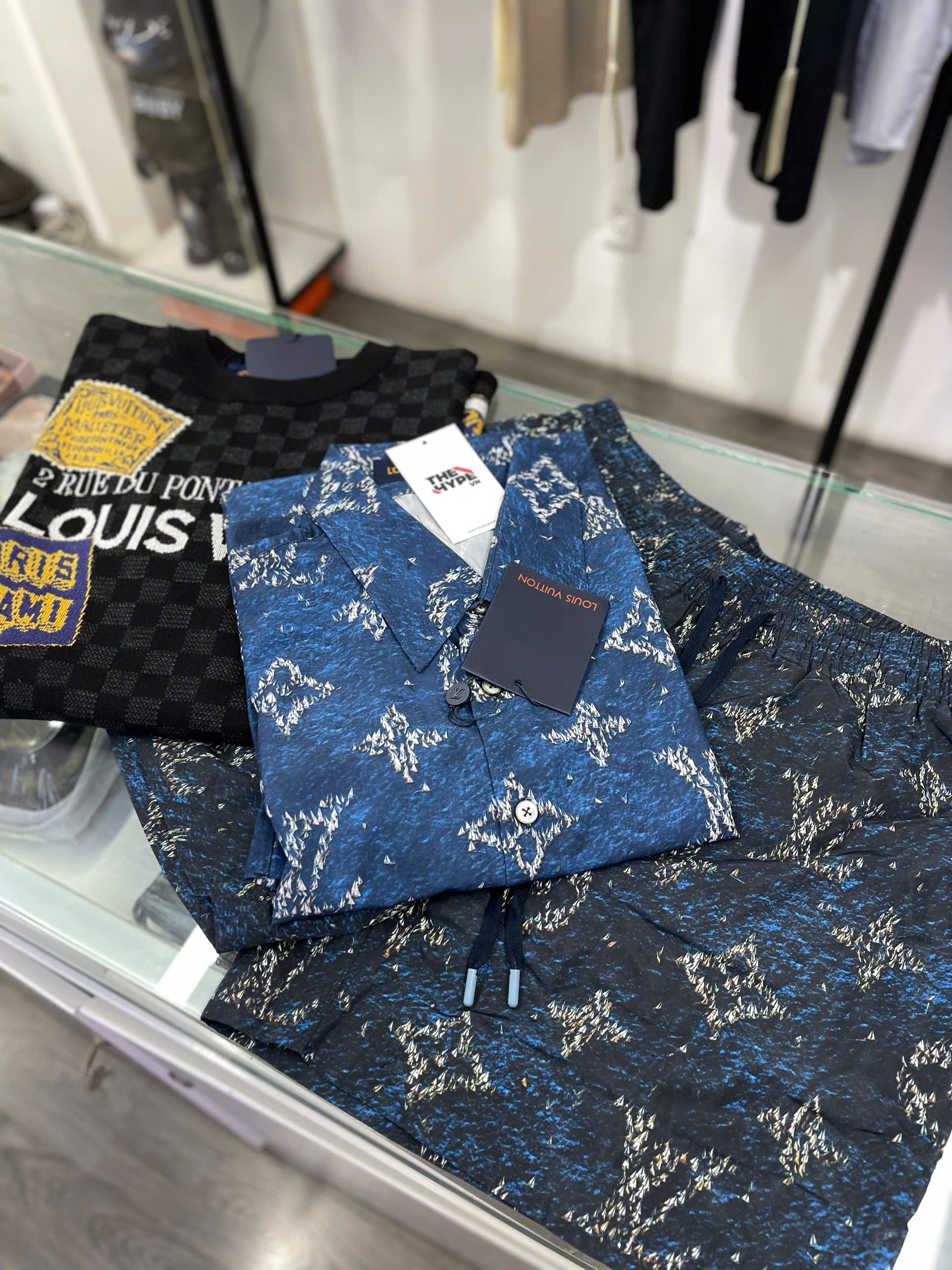 ÁO SƠ MI LOUIS VUITTON MONOGRAM (BLUE)