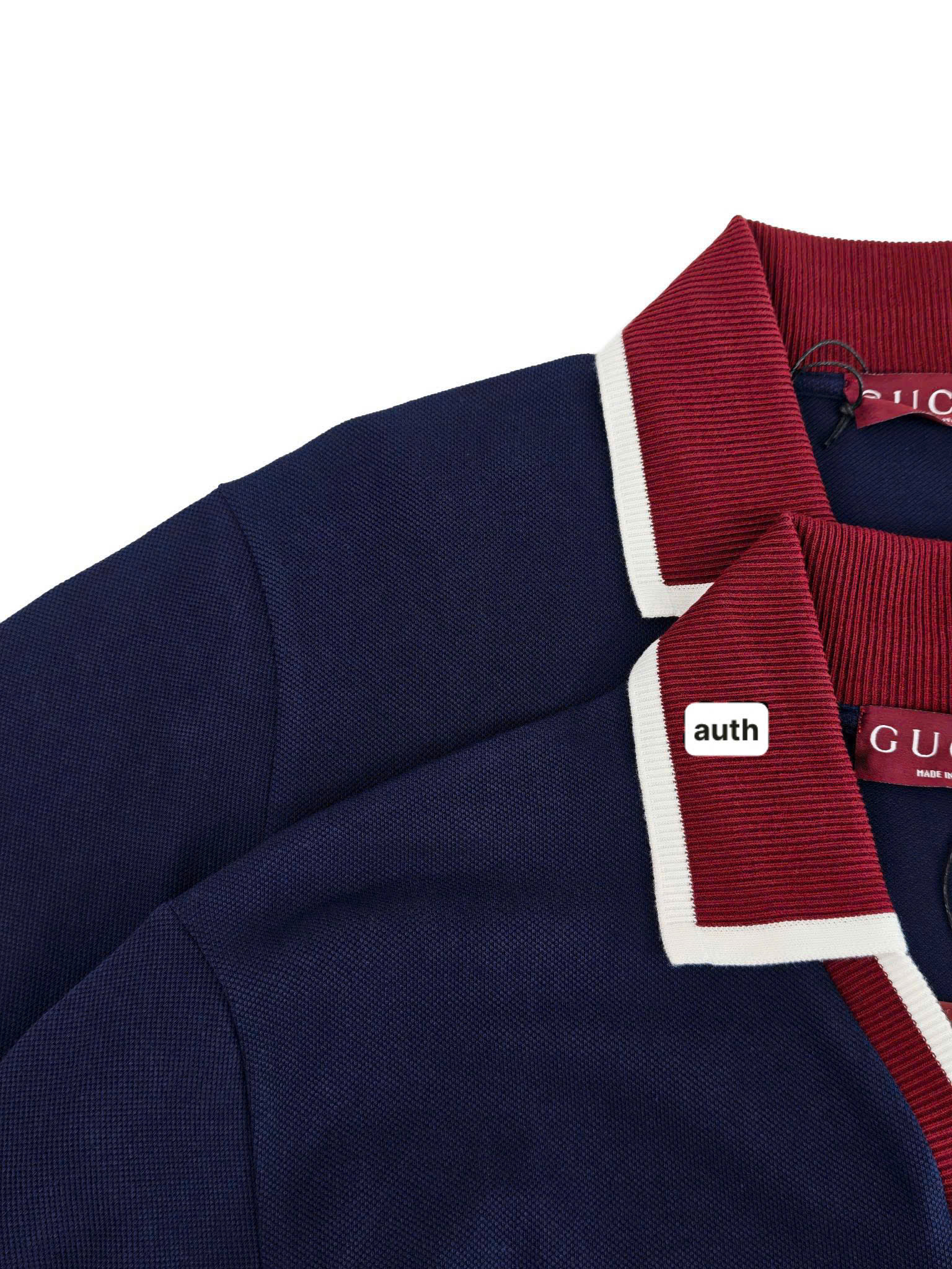 ÁO POLO GUCCI MOTIF (NAVY)