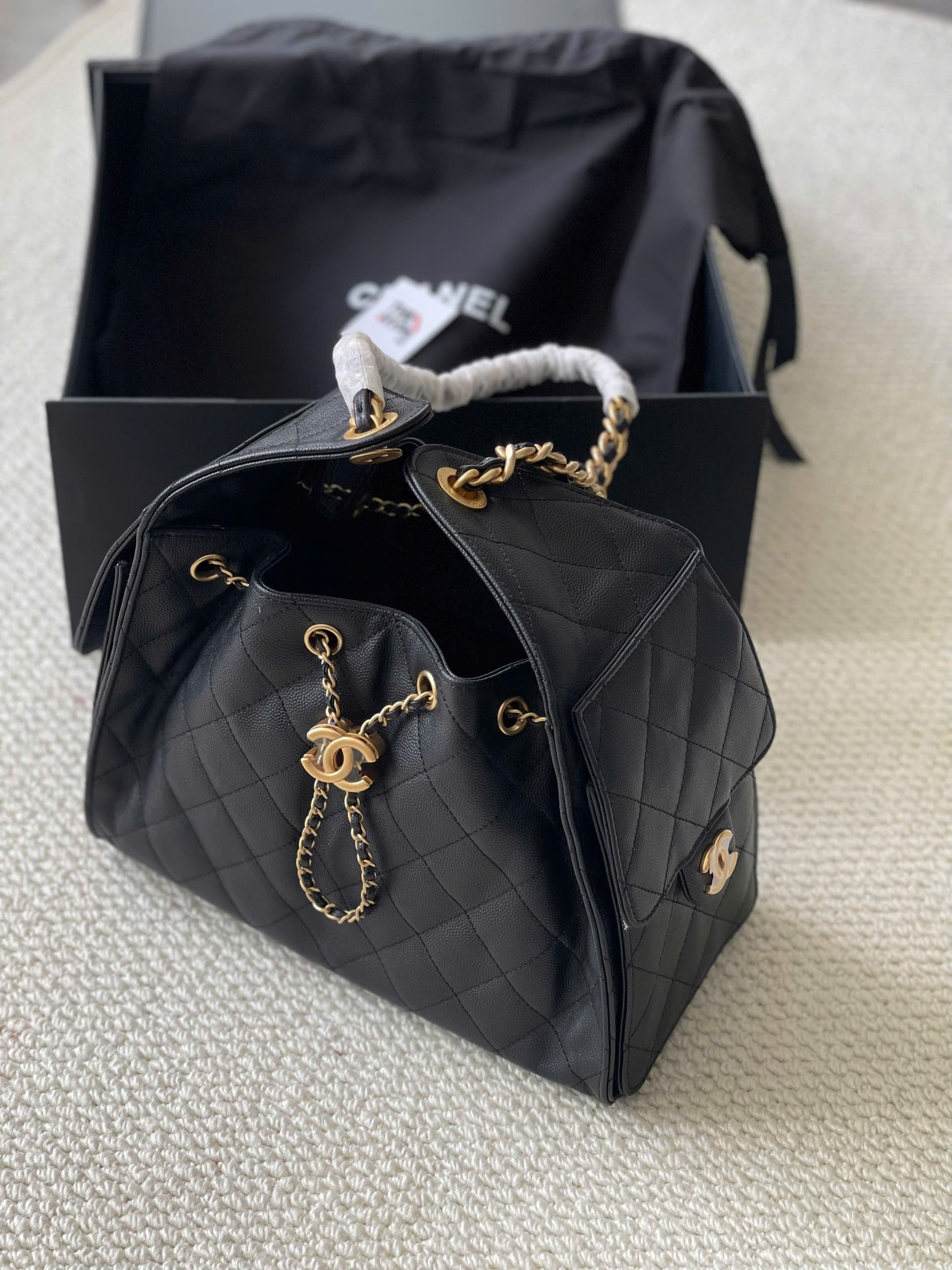 TÚI CHANEL HOBO 25 (BLACK)