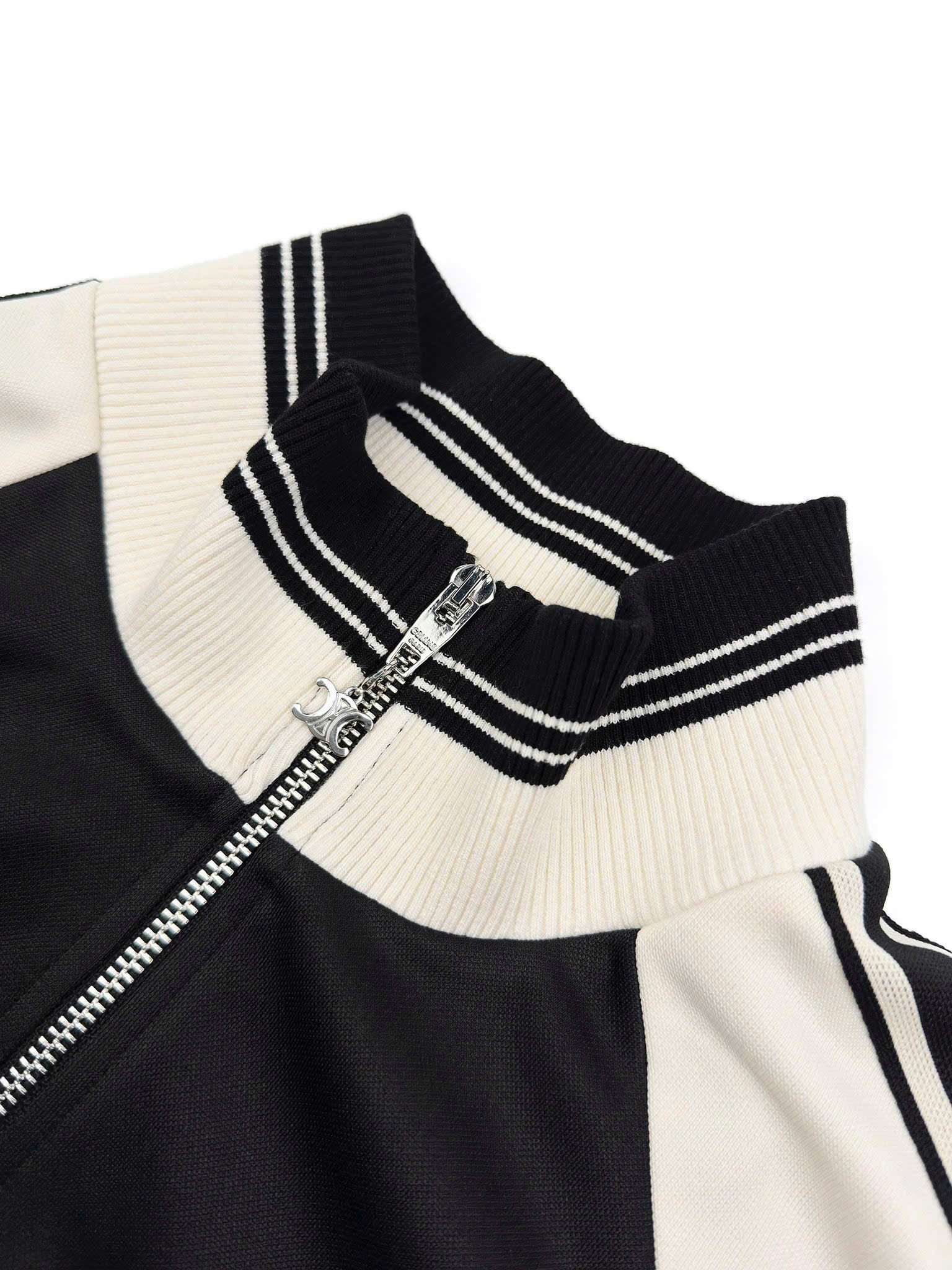 ÁO KHOÁC CELINE TRIOMPHE STRIPED TECH (BLACK)