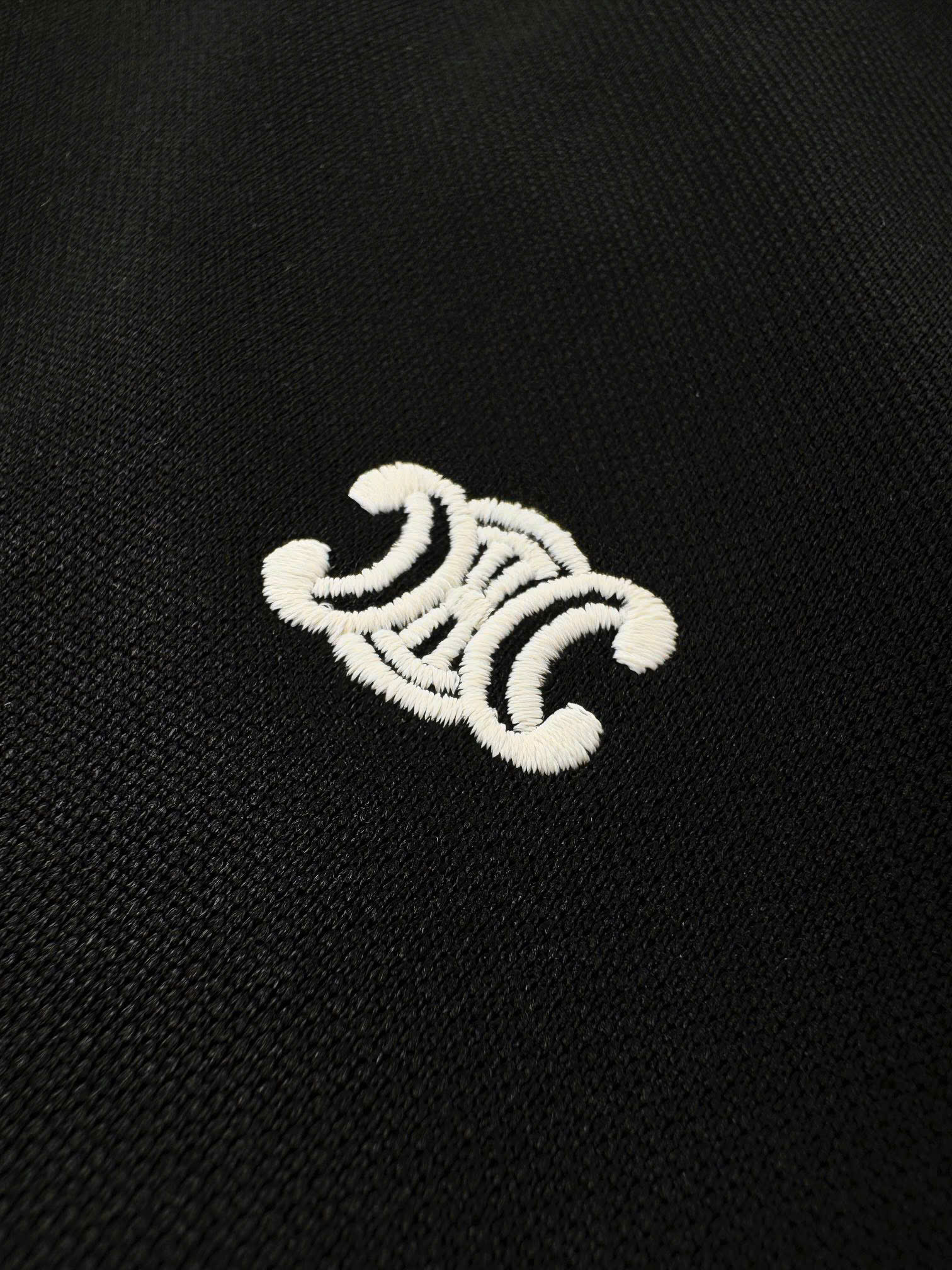 ÁO KHOÁC CELINE TRIOMPHE STRIPED TECH (BLACK)