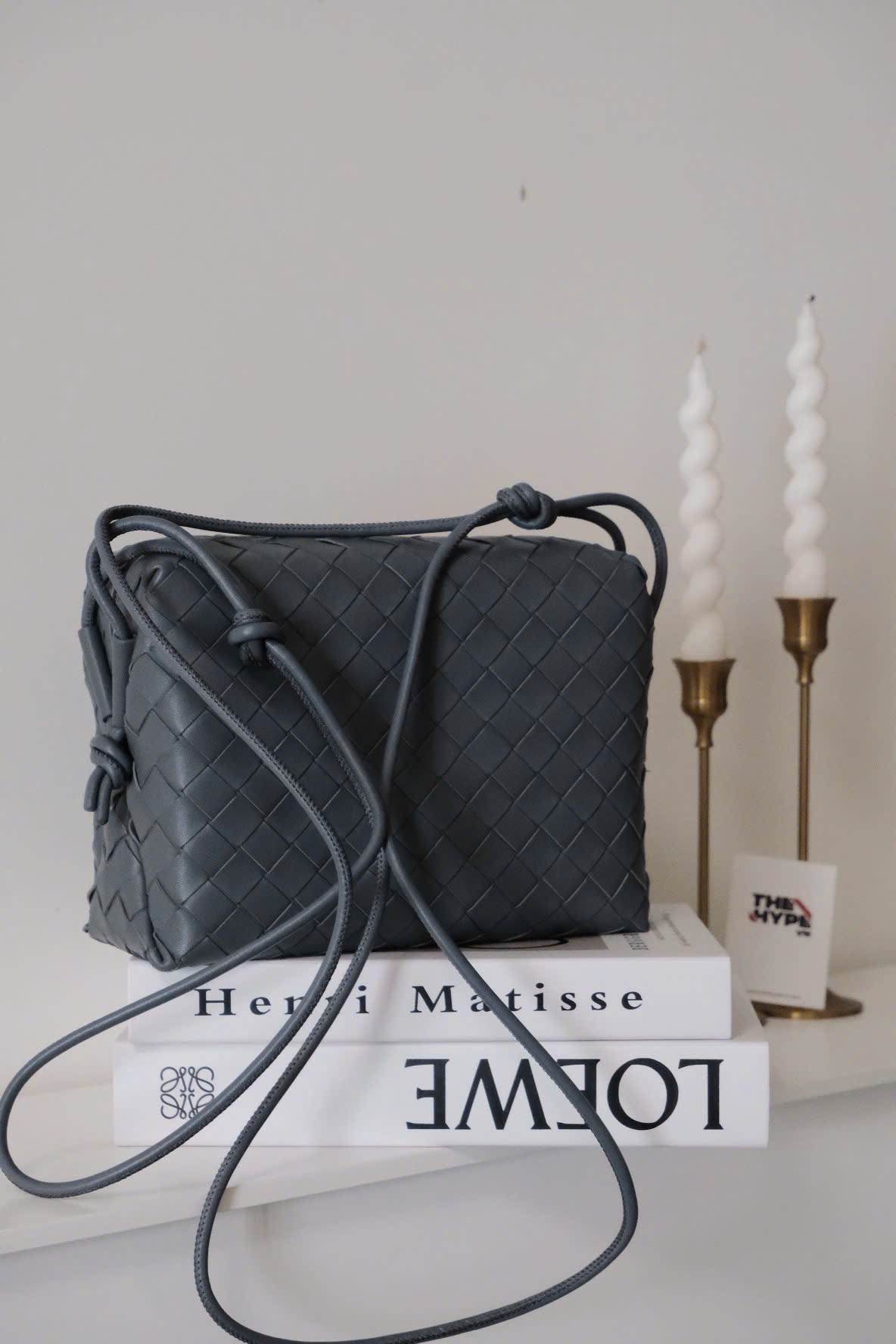 TÚI BOTTEGA VENETA MINI LOOP CAMERA BAG (GREY)