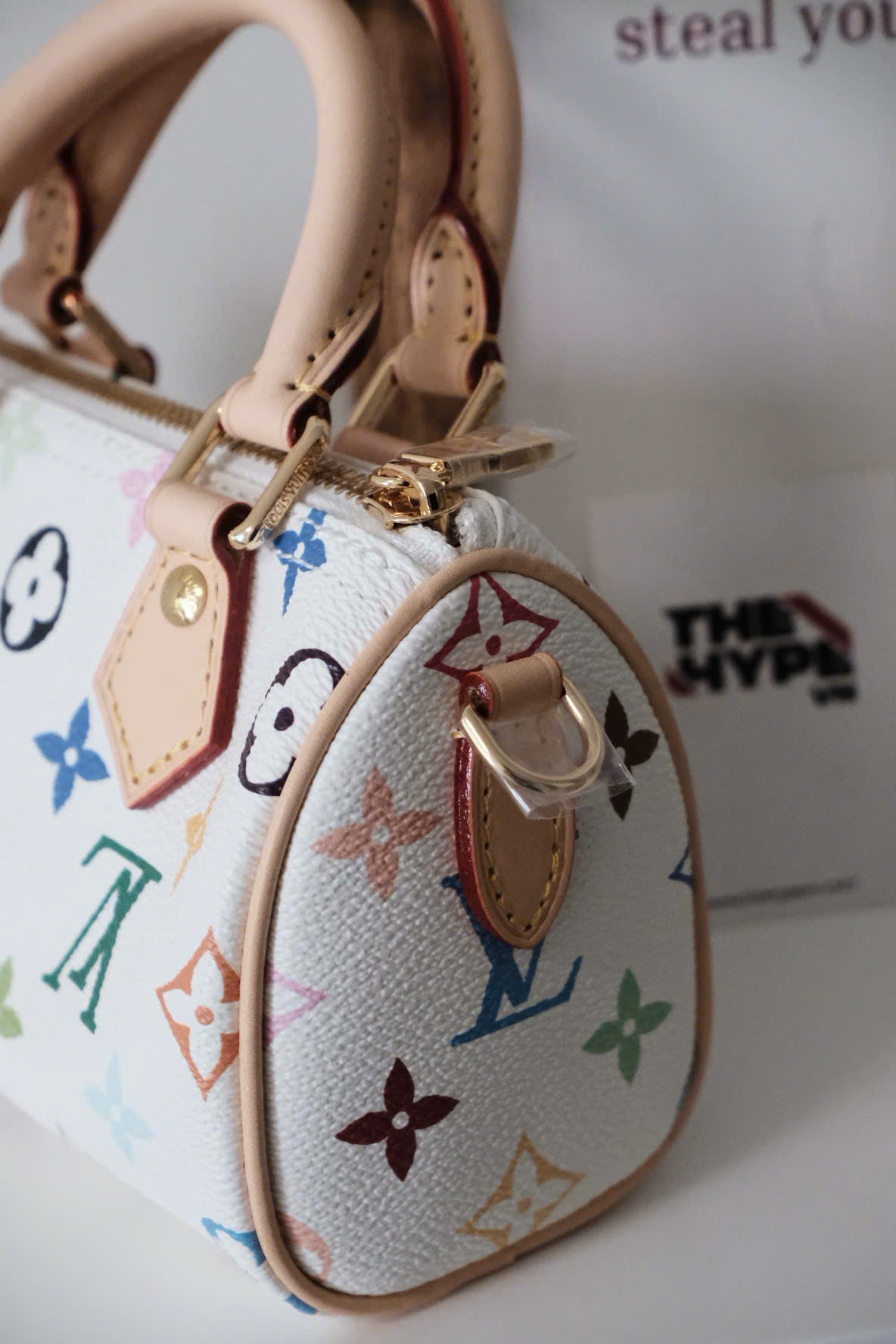 Túi  LOUIS VUITTON Nano Speedy (white)