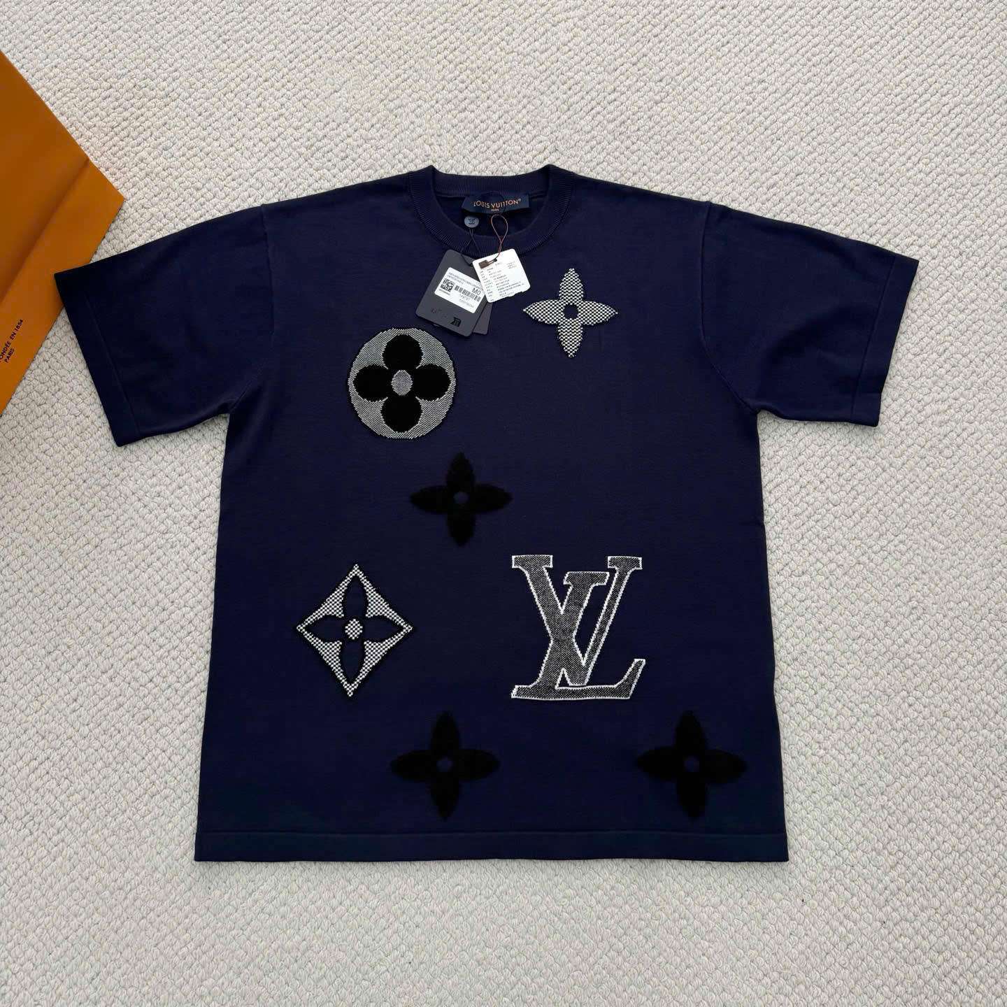 ÁO THUN LOUIS VUITTON BIG MONOGRAM (NAVY)