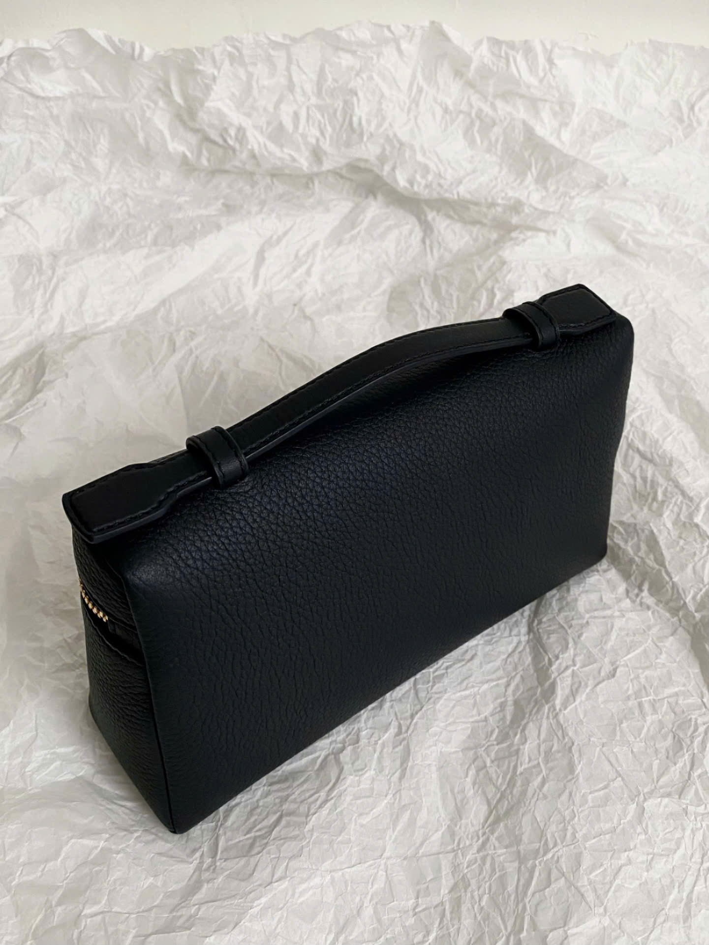 TÚI LORO PIANA EXTRA POCKET L19 GRAINED CALFSKIN (Black)