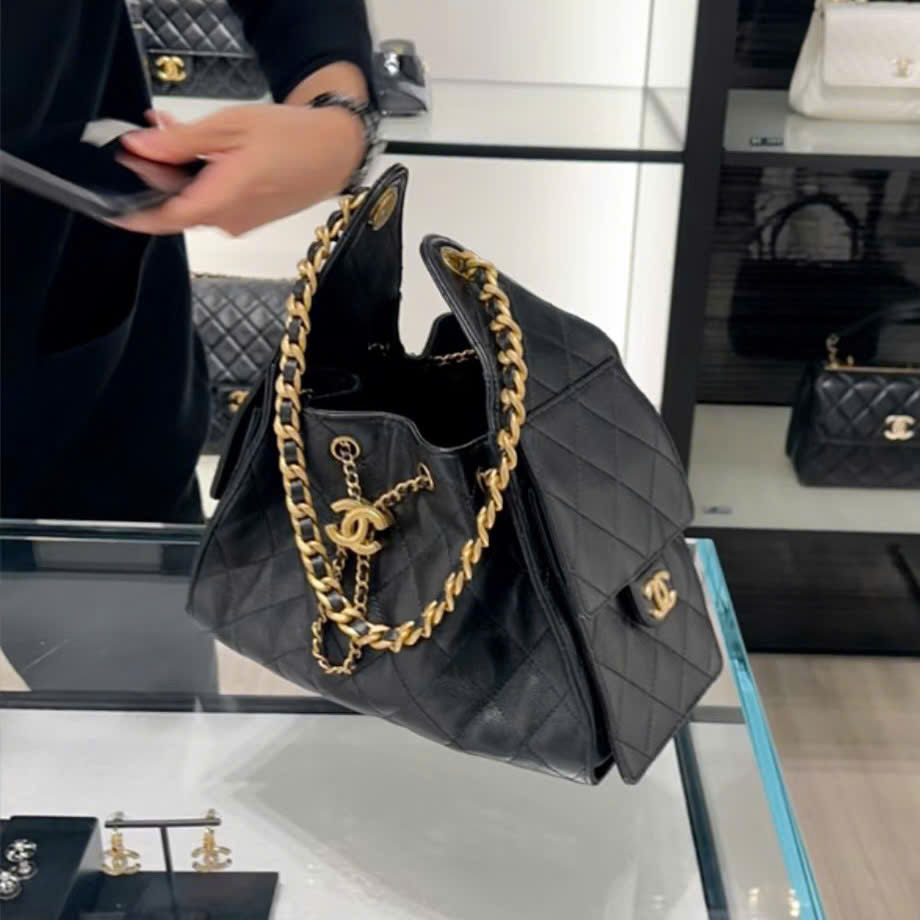 TÚI CHANEL HOBO 25 (BLACK)
