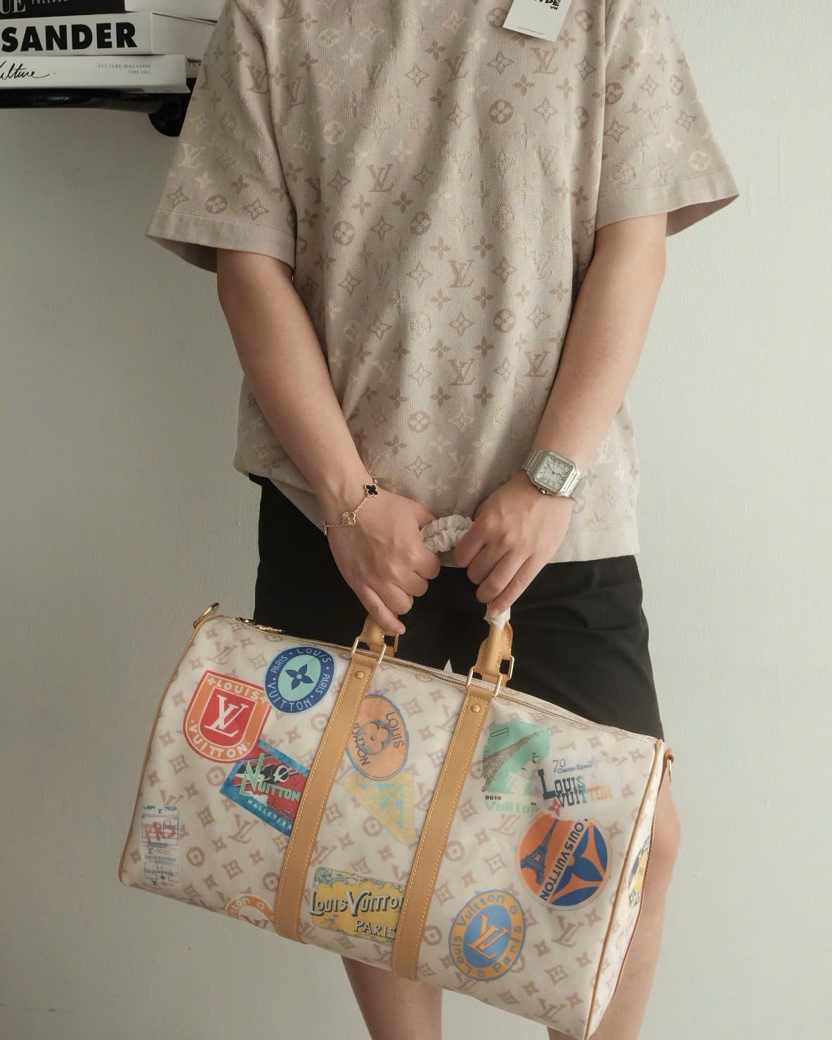 ÁO THUN LOUIS VUITTON MONOGRAM SHORT SLEEVED (BIEGE)