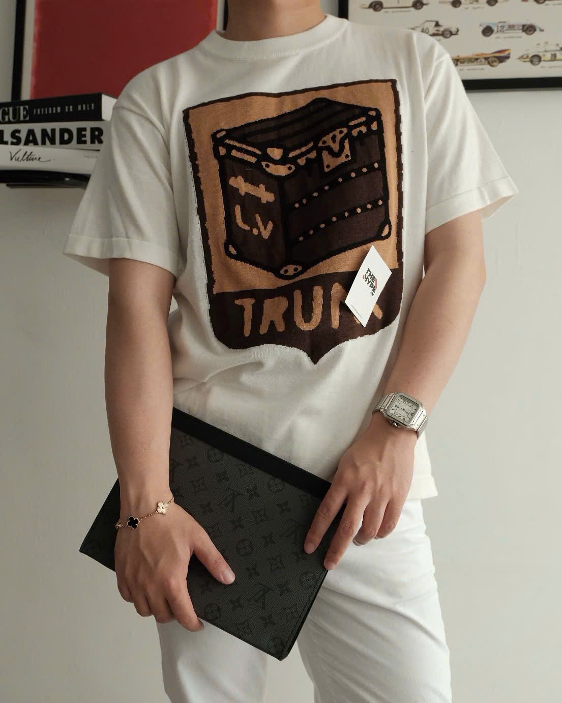 ÁO THUN LOUIS VUITTON TRUNK (WHITE)