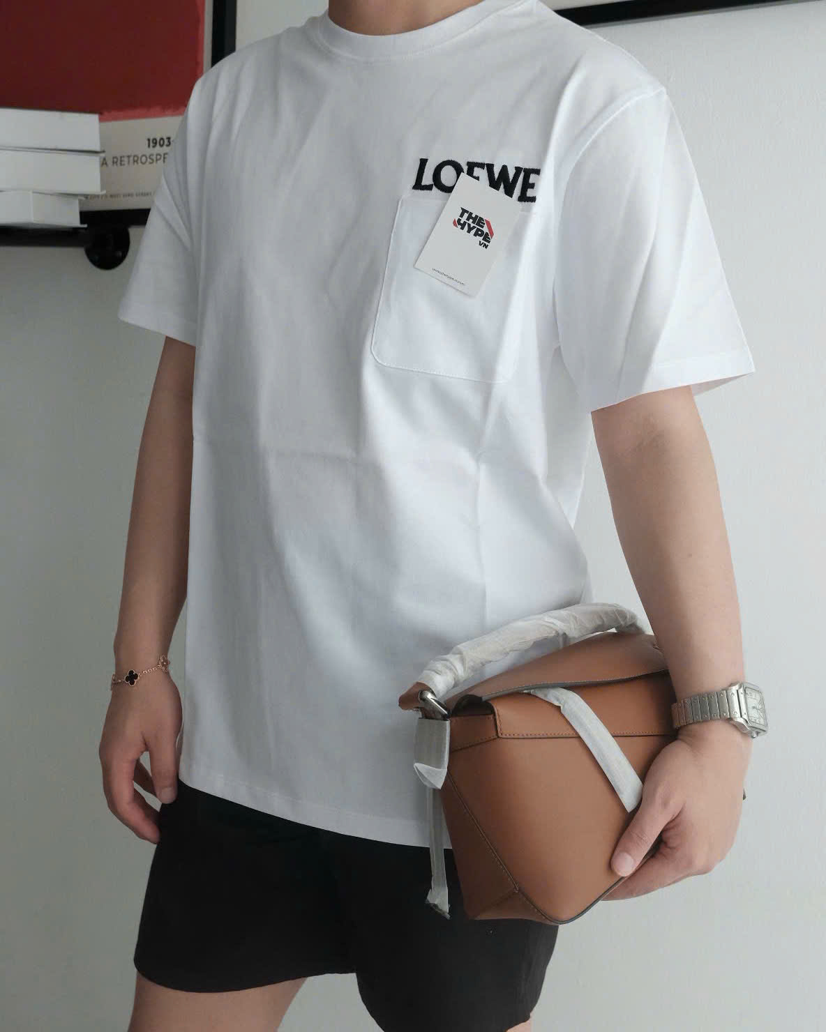 ÁO THUN LOEWE POCKET COTTON (WHITE)