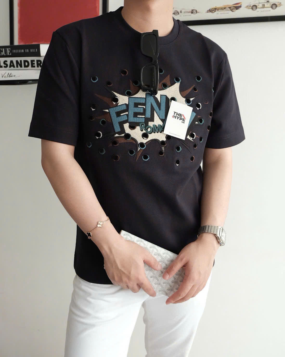 ÁO THUN FENDI DARK BLUE