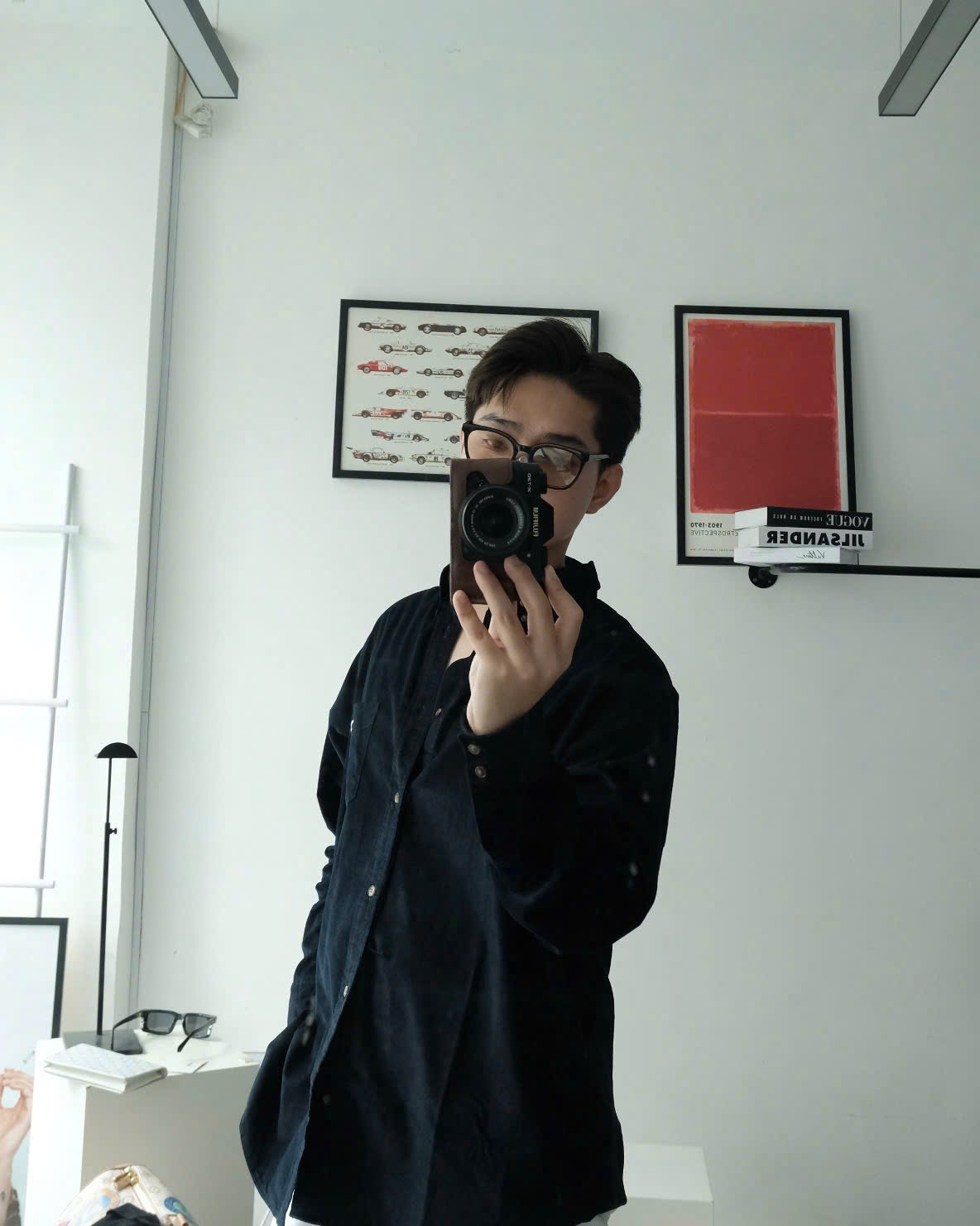 SƠ MI CELINE POCKET IN CORDUROY (BLUE LIGHT)