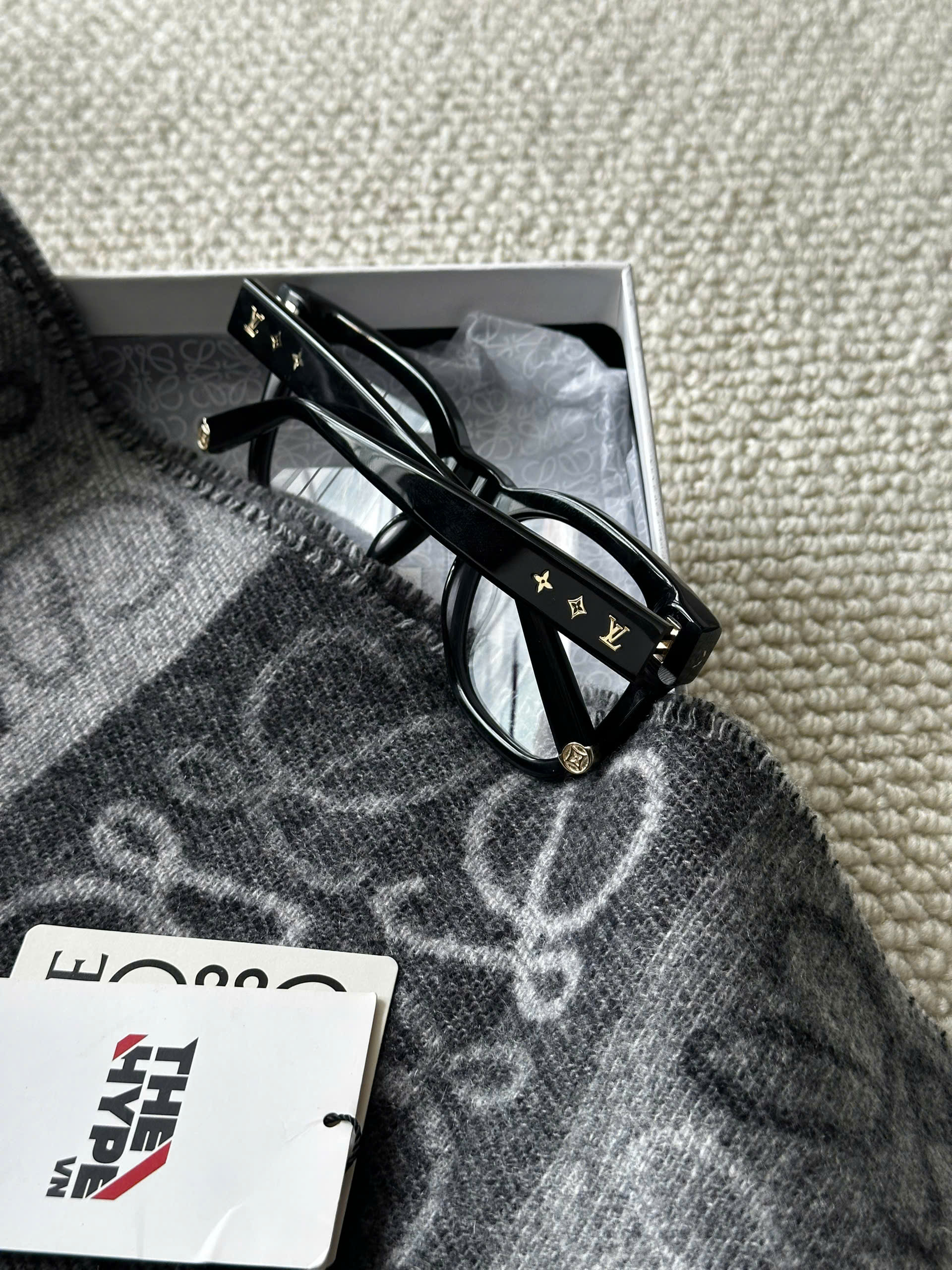 KÍNH LOUIS VUITTON LV MONOGRAM ANTI-BLUE (BLACK)