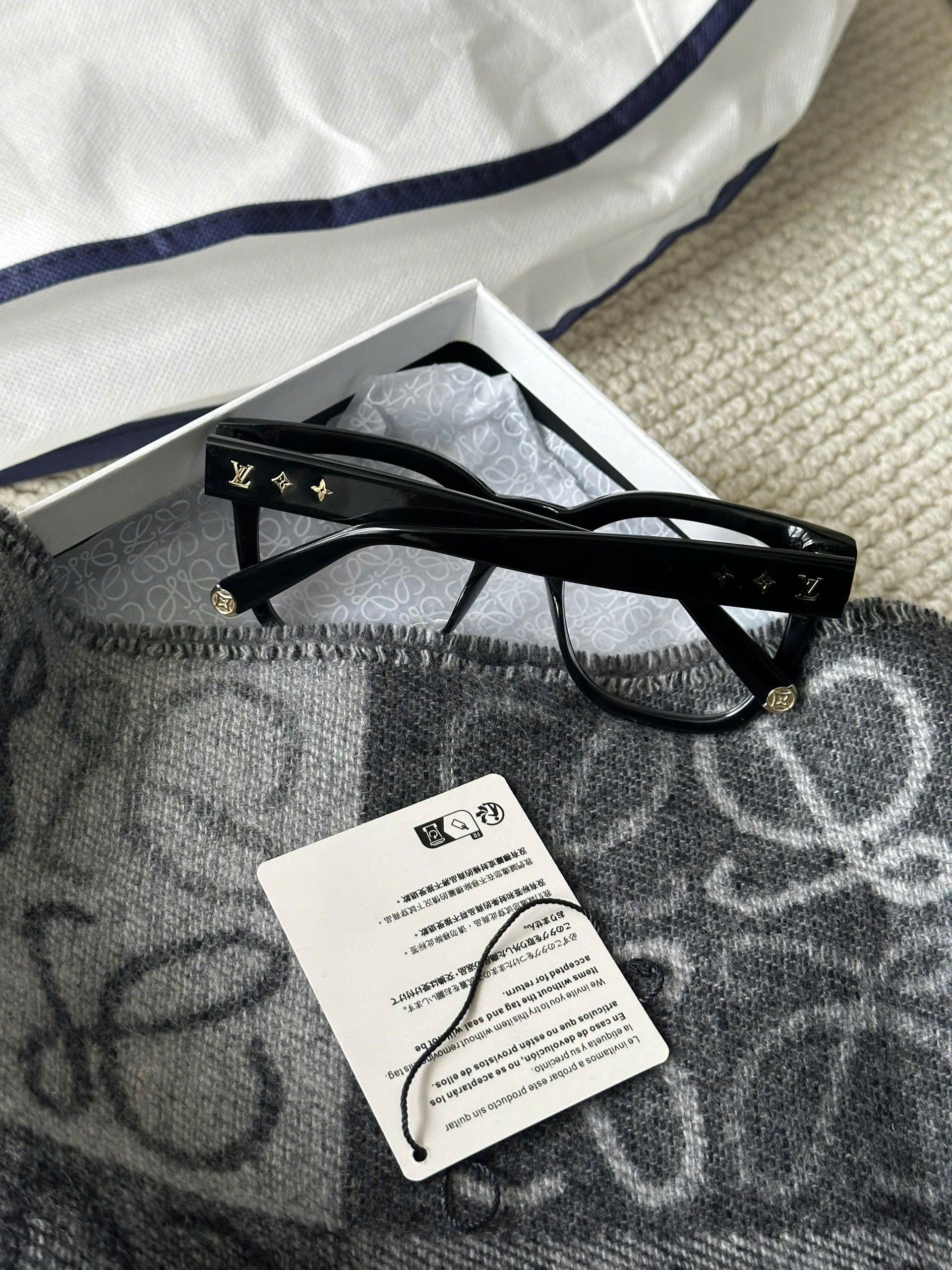 KÍNH LOUIS VUITTON LV MONOGRAM ANTI-BLUE (BLACK)