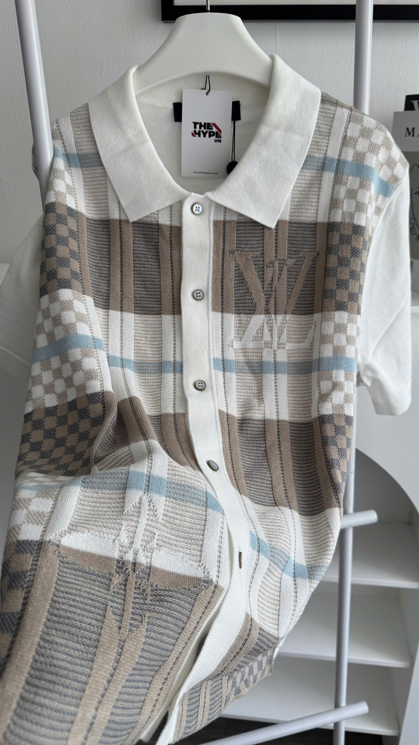 ÁO THUN LOUIS VUITTON GRAPHIC JACQUARD SHORT-SLEEVED SHIRT