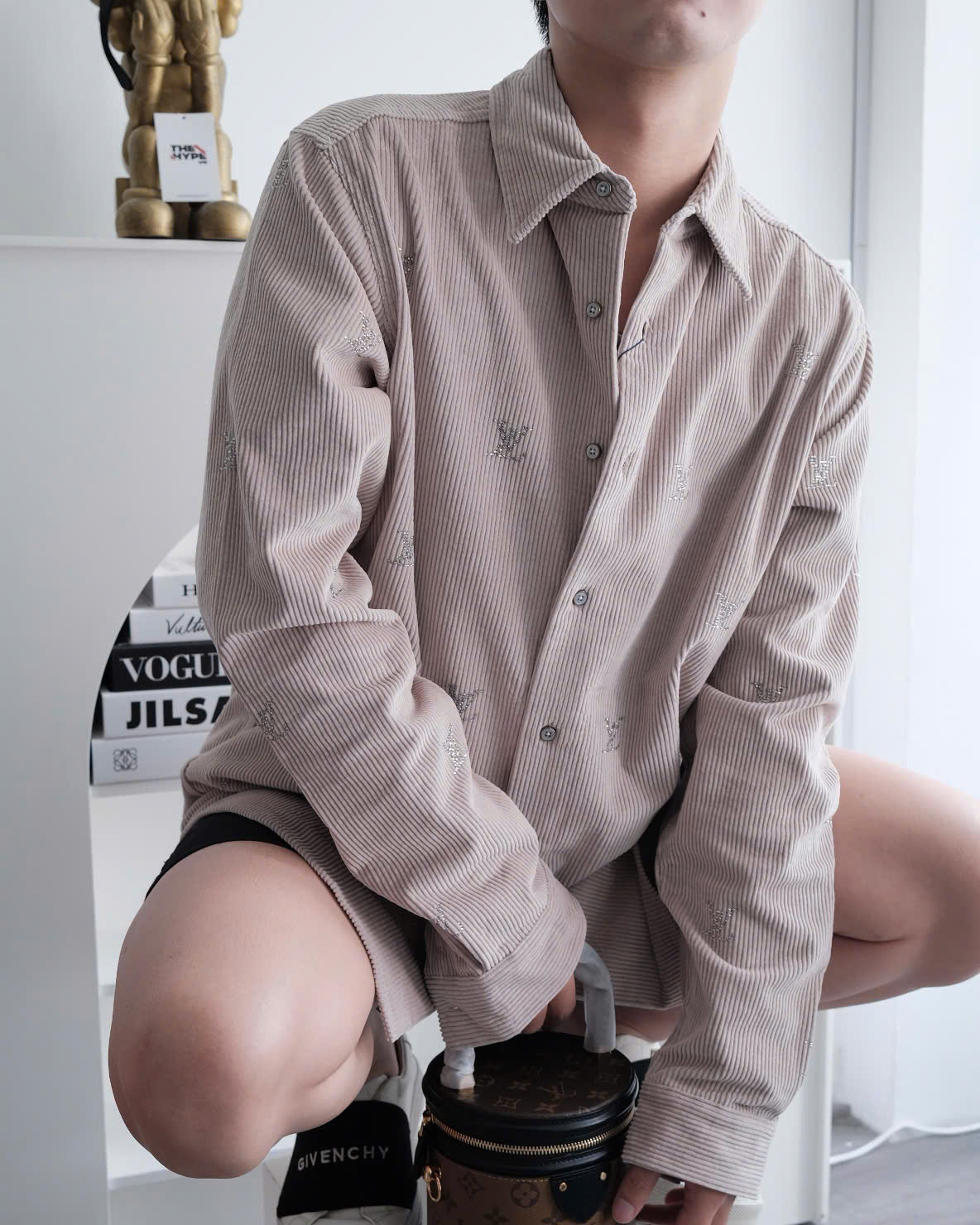 ÁO SƠ MI LOUIS VUITTON BLASON (CREAMY)