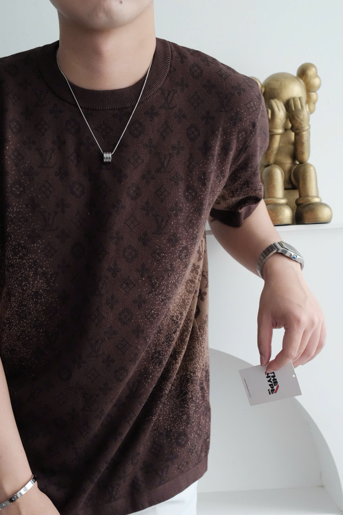 ÁO THUN LOUIS VUITTON LV DAMIER (BROWNIE)