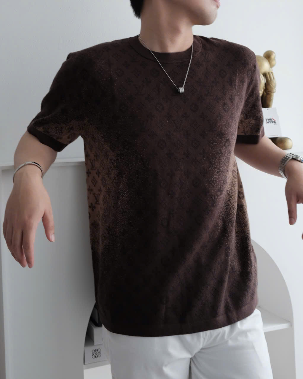 ÁO THUN LOUIS VUITTON LV DAMIER (BROWNIE)
