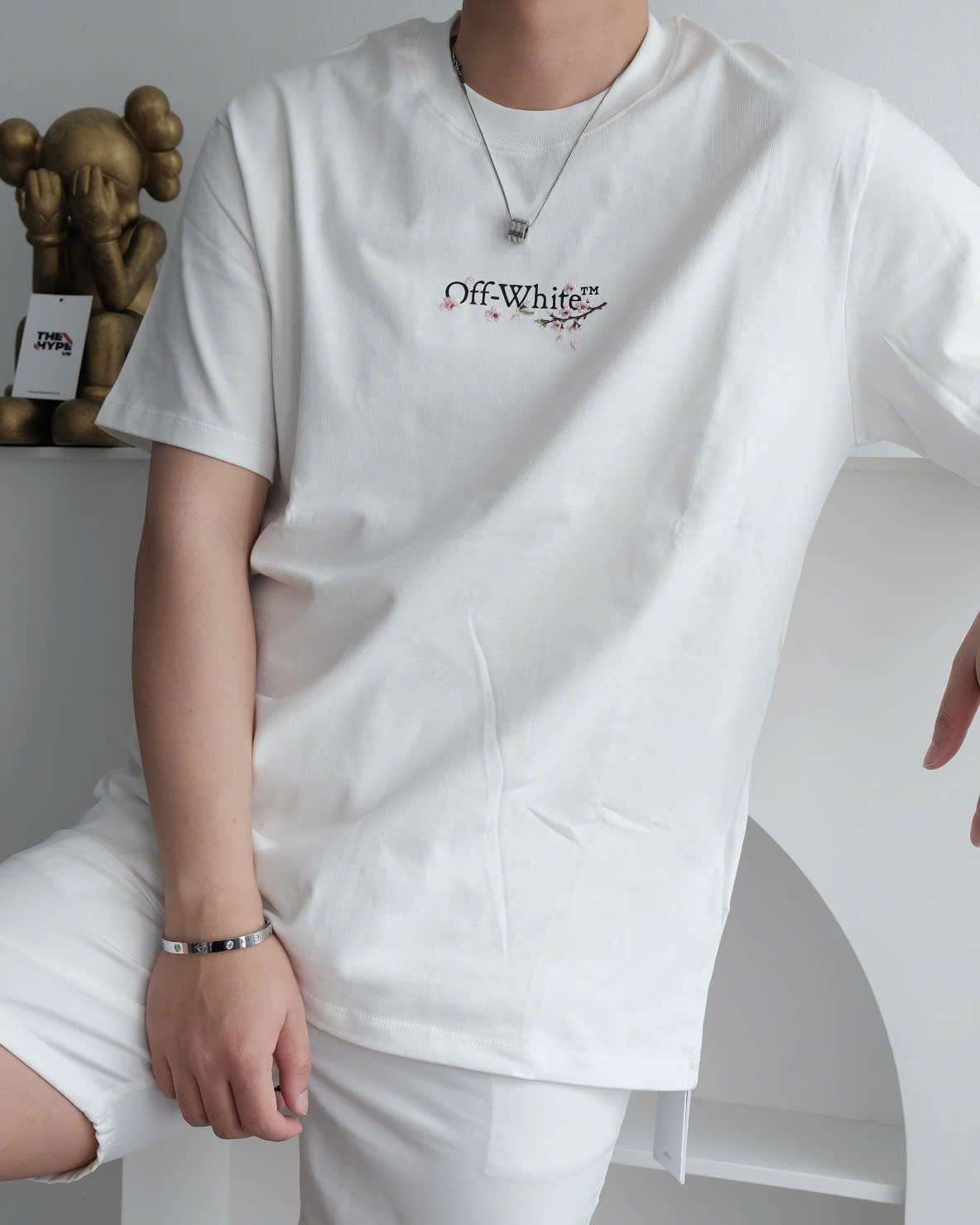 ÁO THUN OFF WHITE OW SAKURA BLOOM (WHITE)