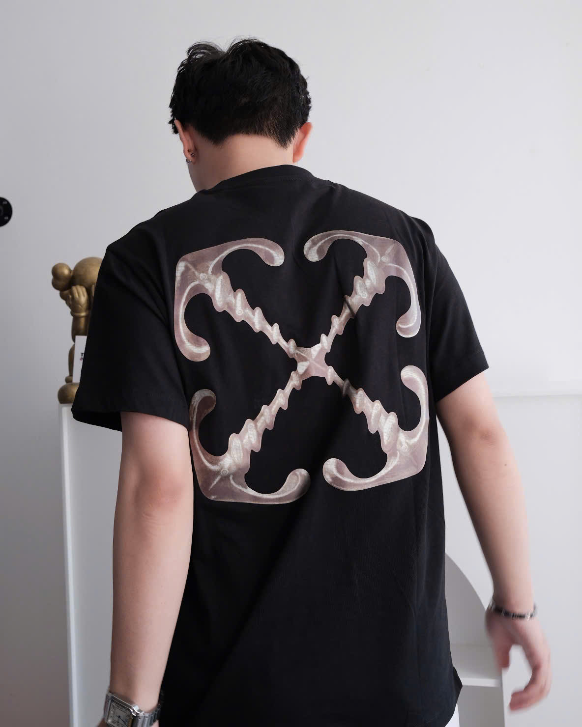 ÁO THUN OFF WHITE SCRIBBLE SS26 ( BLACK)
